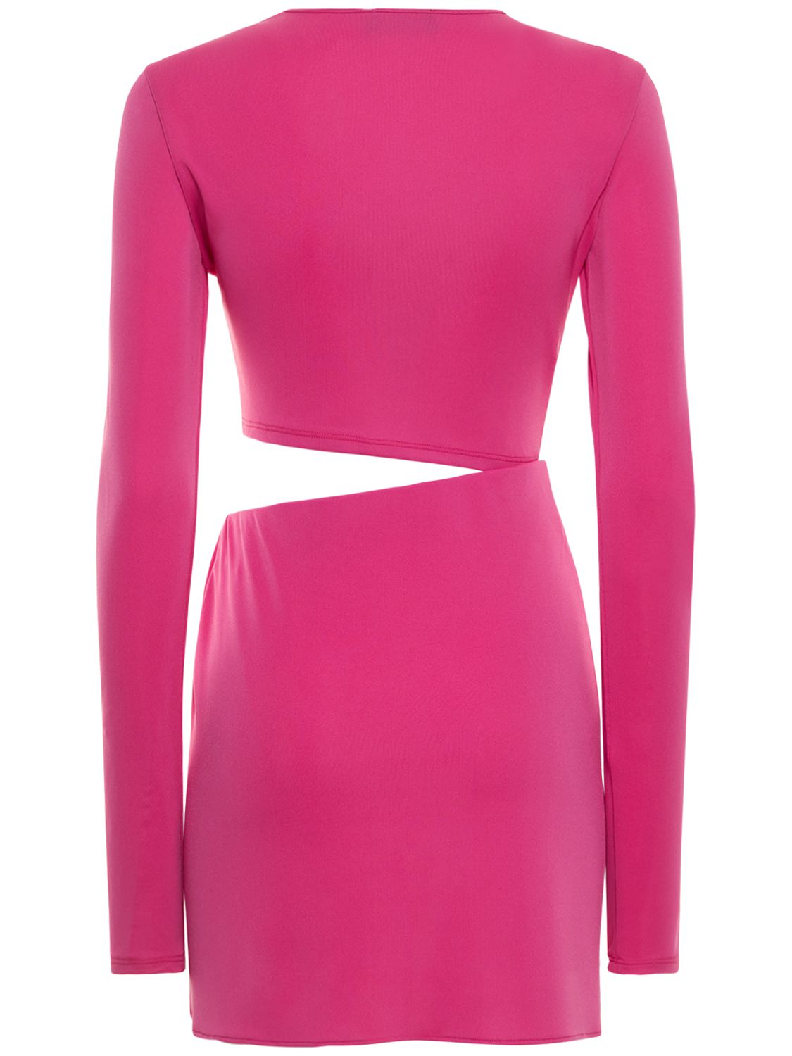 The Andamane Gia Cutout Stretch Jersey Mini Dress In Pink