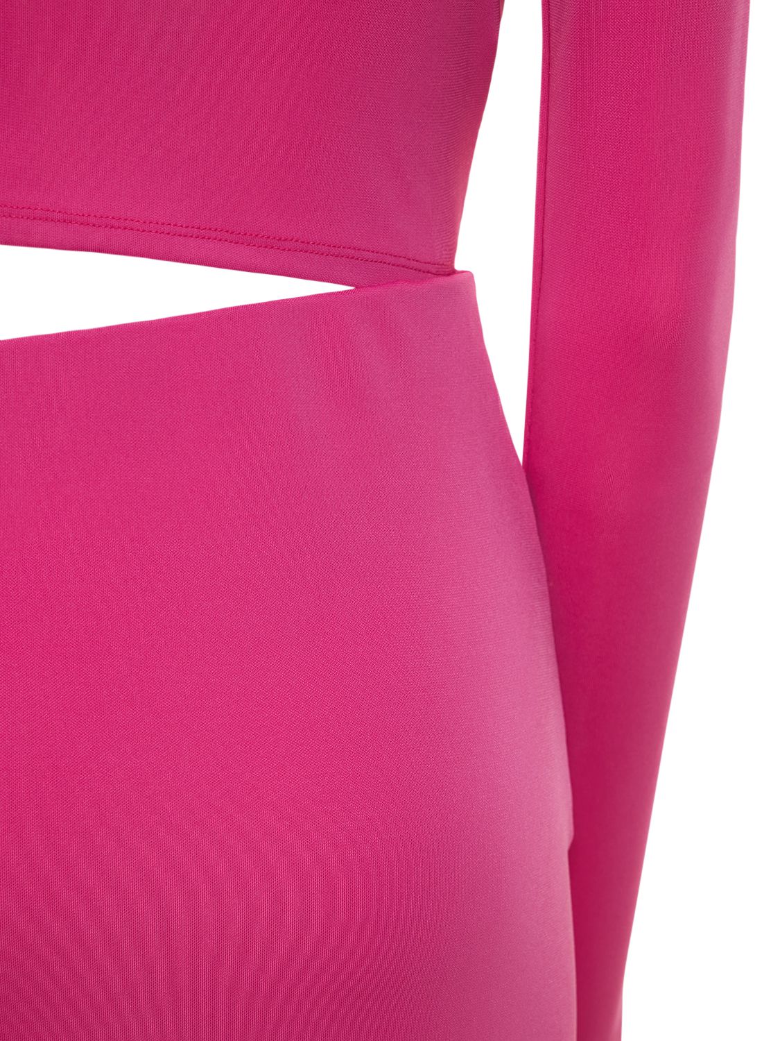 The Andamane Gia Cutout Stretch Jersey Mini Dress In Pink