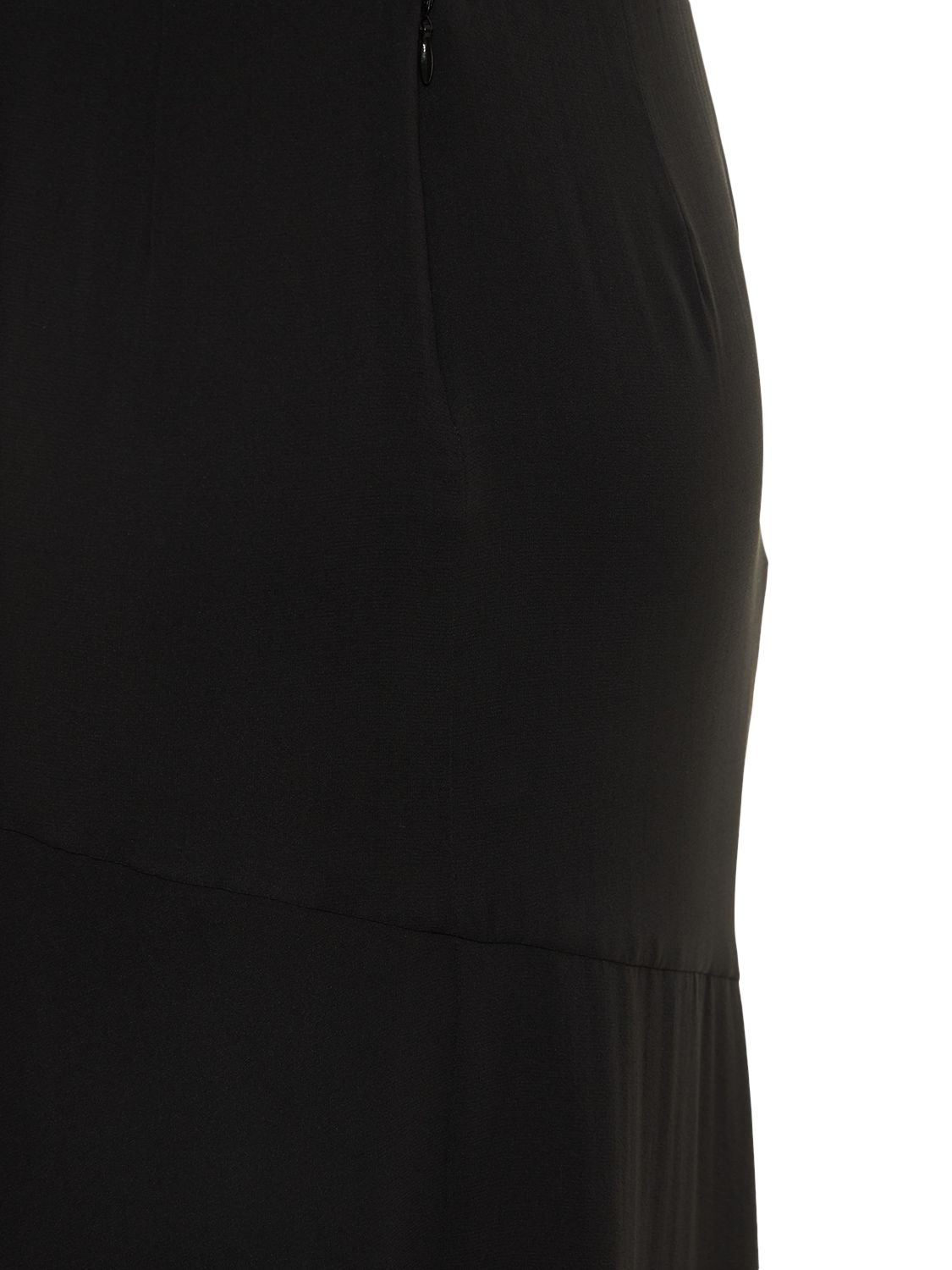 THE ANDAMANE LAYLA STRETCH SILK GEORGETTE MIDI DRESS 