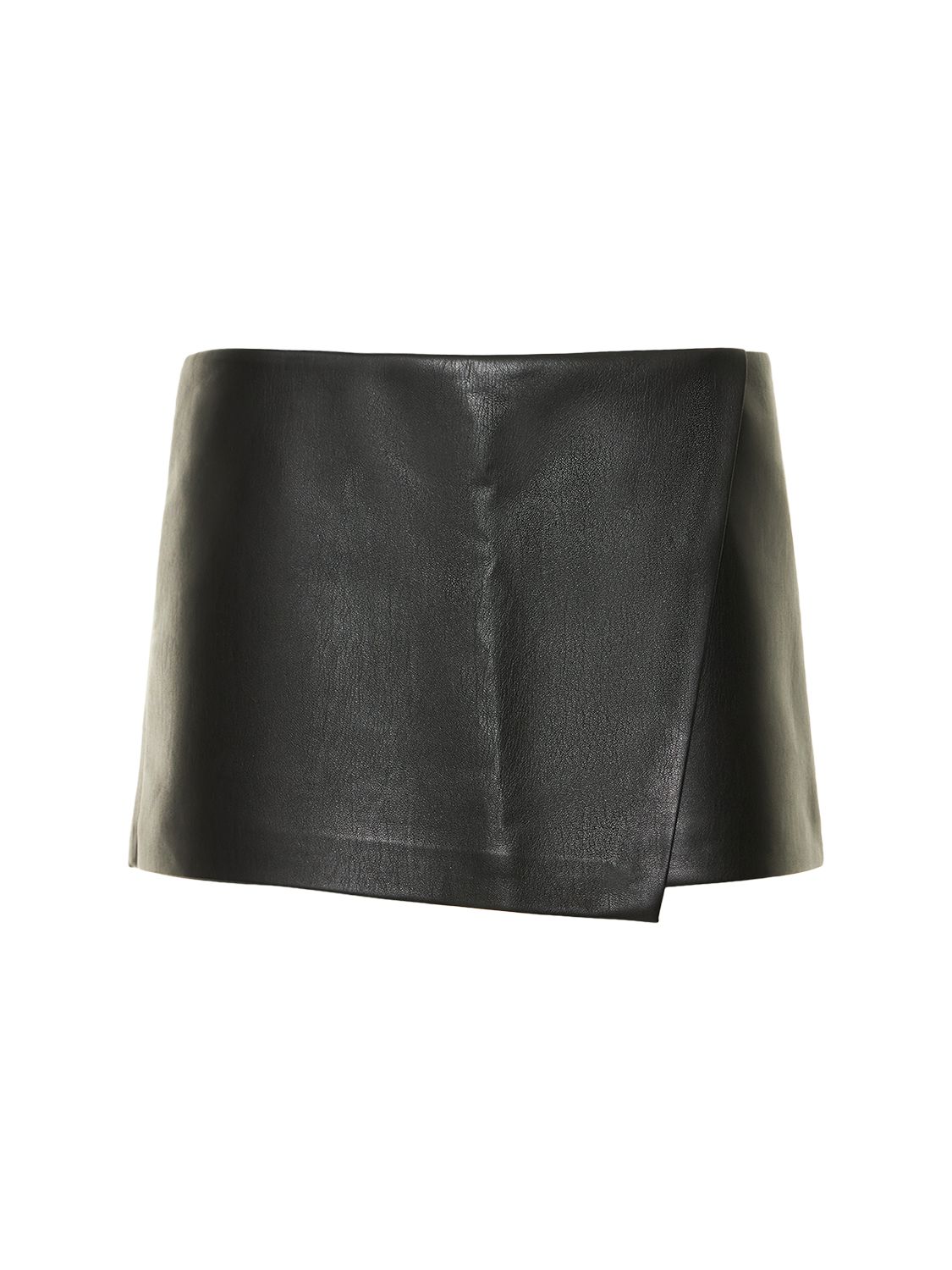 Liza Low Rise Faux Leather Mini Skirt