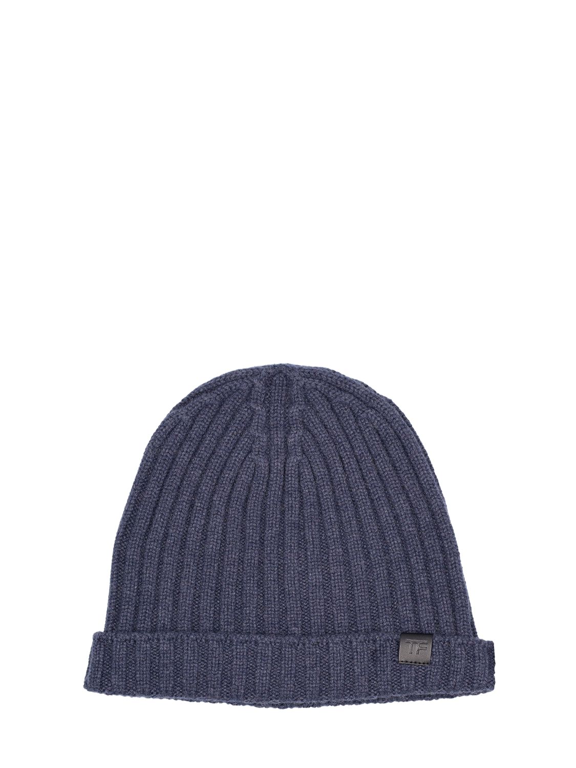 Cashmere Ribbed Beanie Hat