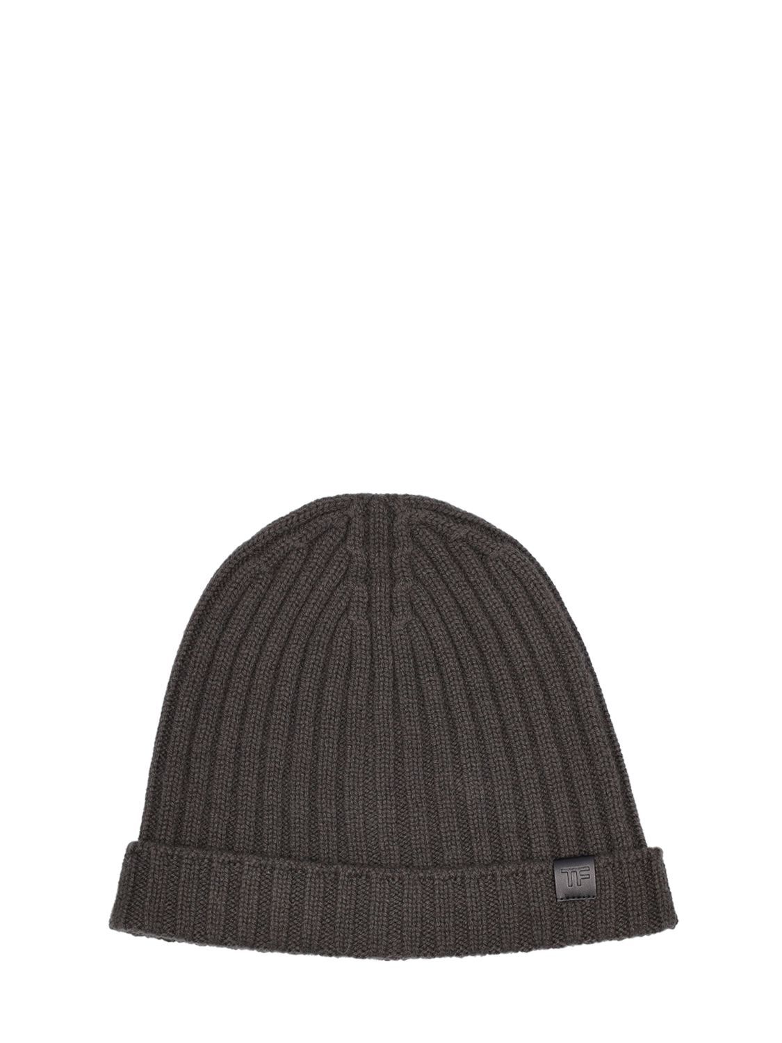 Cashmere Ribbed Beanie Hat