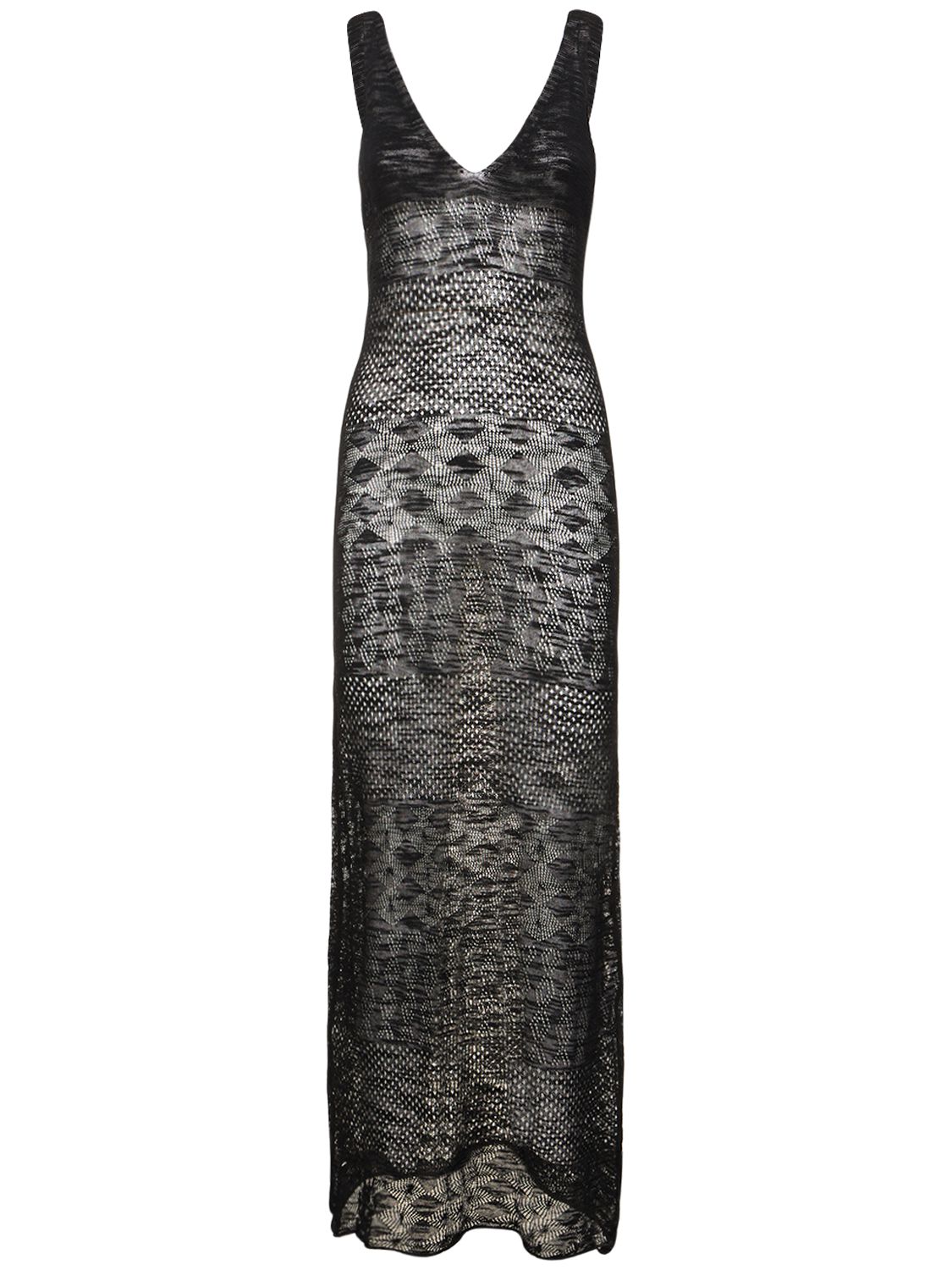 Robe Longue En Coton Mélangé Malibu - ALEX RIVIÈRE STUDIO - Modalova