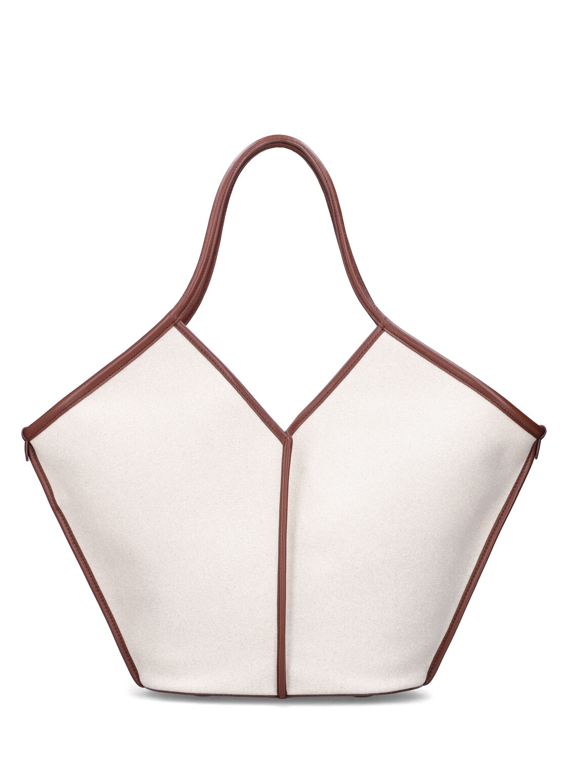 Sac Cabas En Cuir Et Toile Calella - HEREU - Modalova