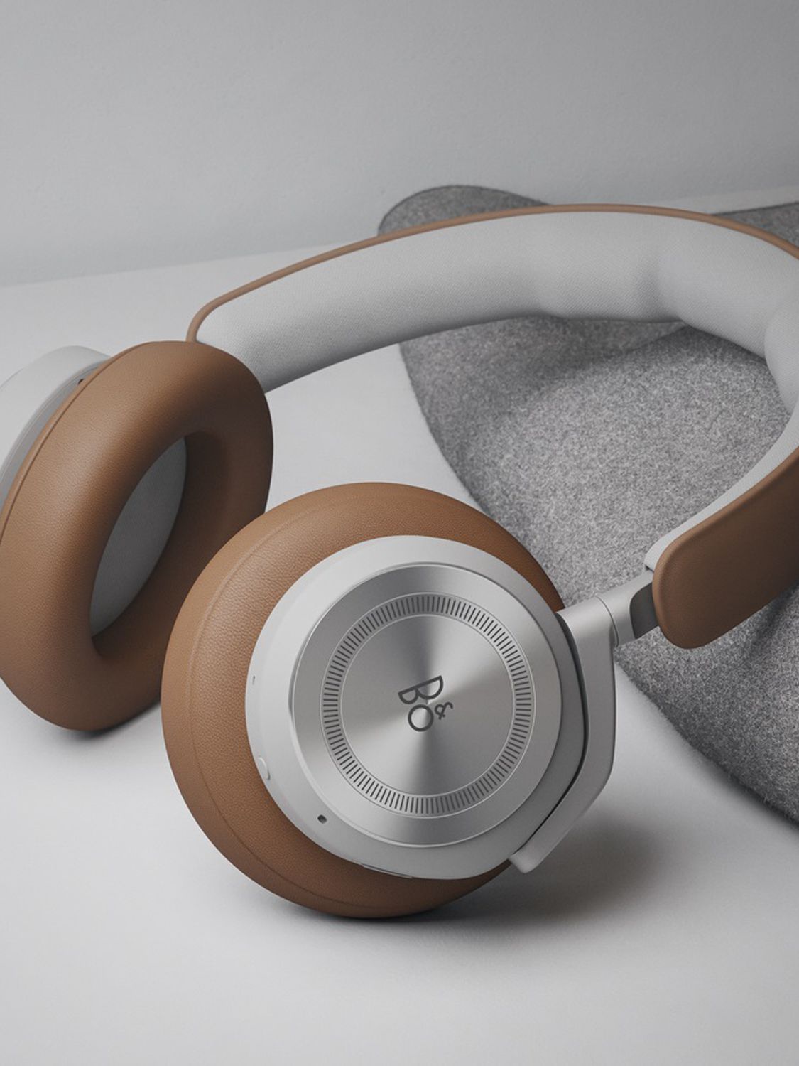 Shop Bang & Olufsen Beoplay Hx Timber Headphones In Brown/silver