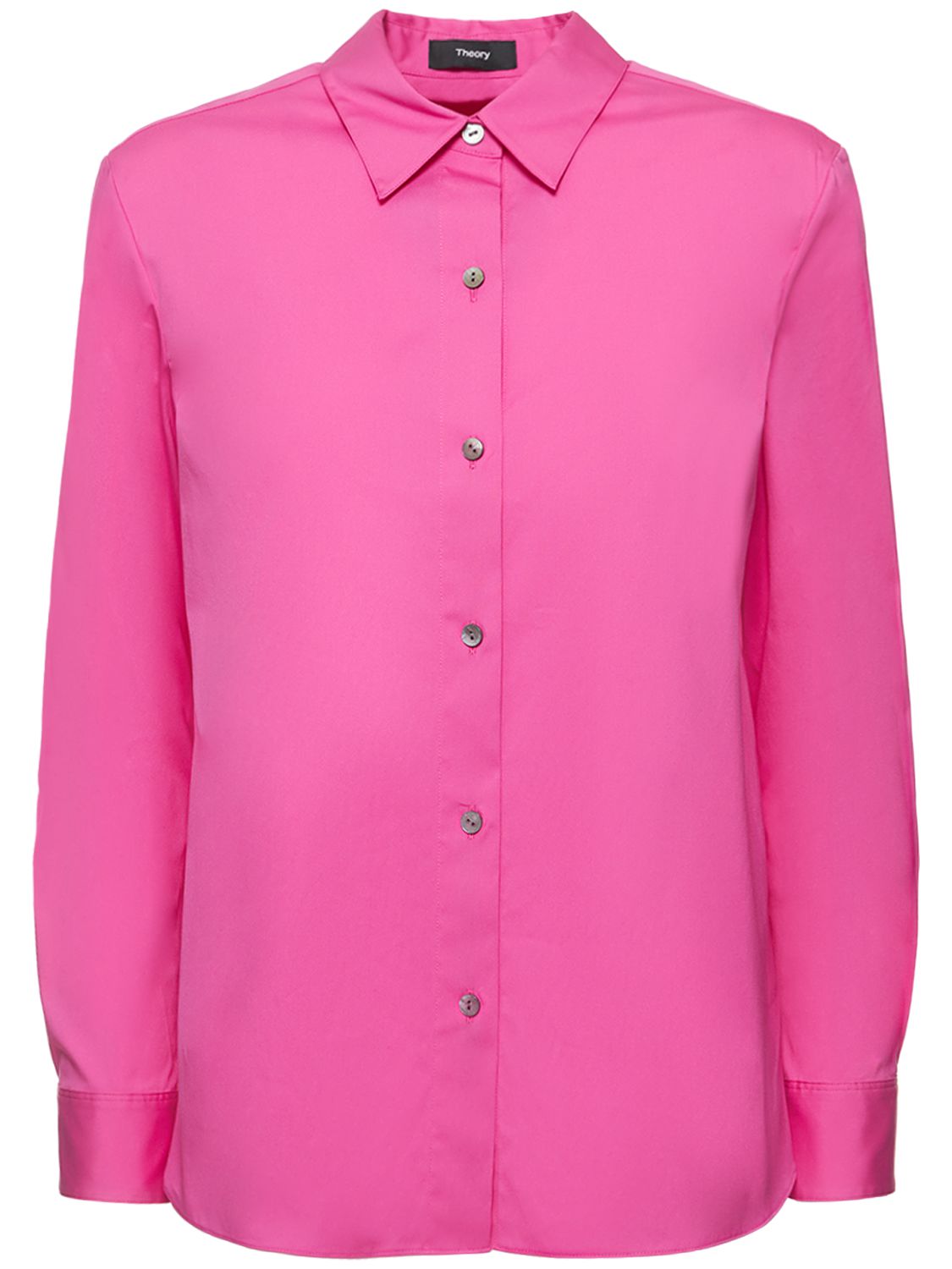 Chemise Droite En Coton Stretch - THEORY - Modalova