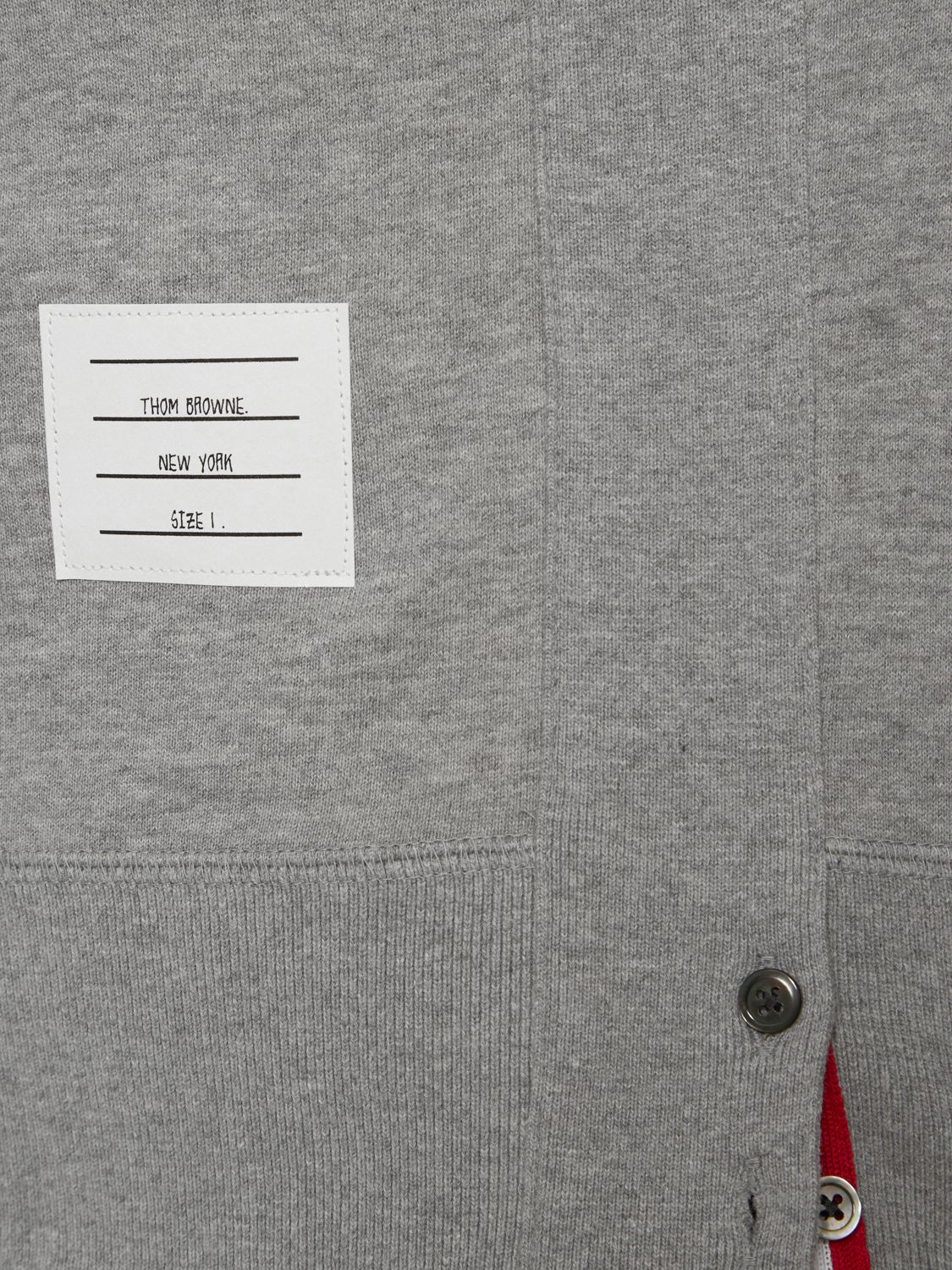 Shop Thom Browne Intarsia Stripes Cotton Sweatshirt In Light Grey