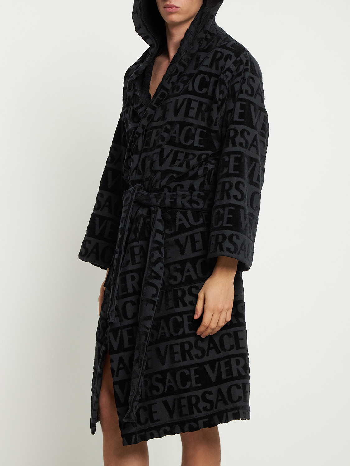 Crystal Hooded Bath Robe