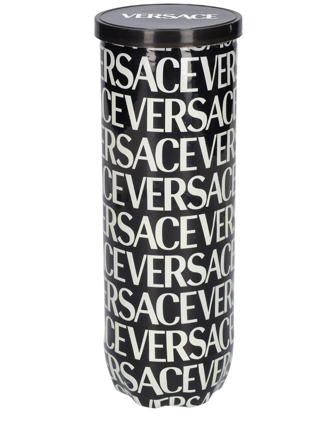 Shop Versace On Repeat Tennis Ball Tube In Yellow,black