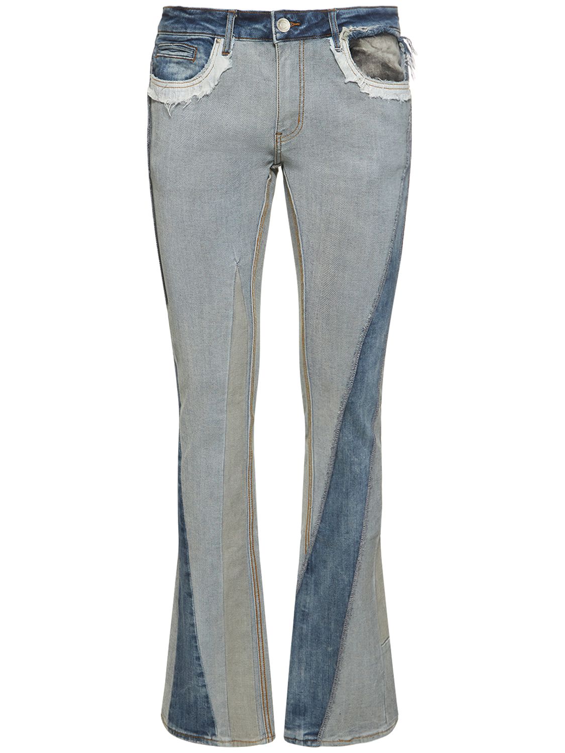 James Flared Patchwork Jeans