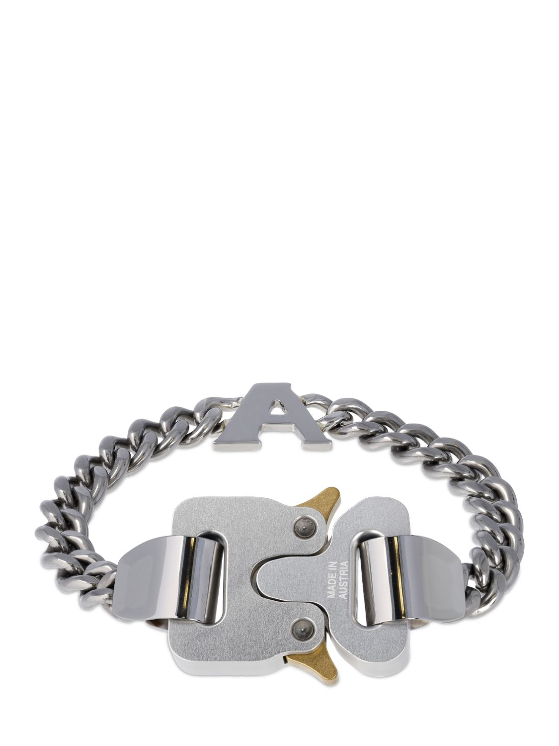 A Logo Charm Buckle Bracelet