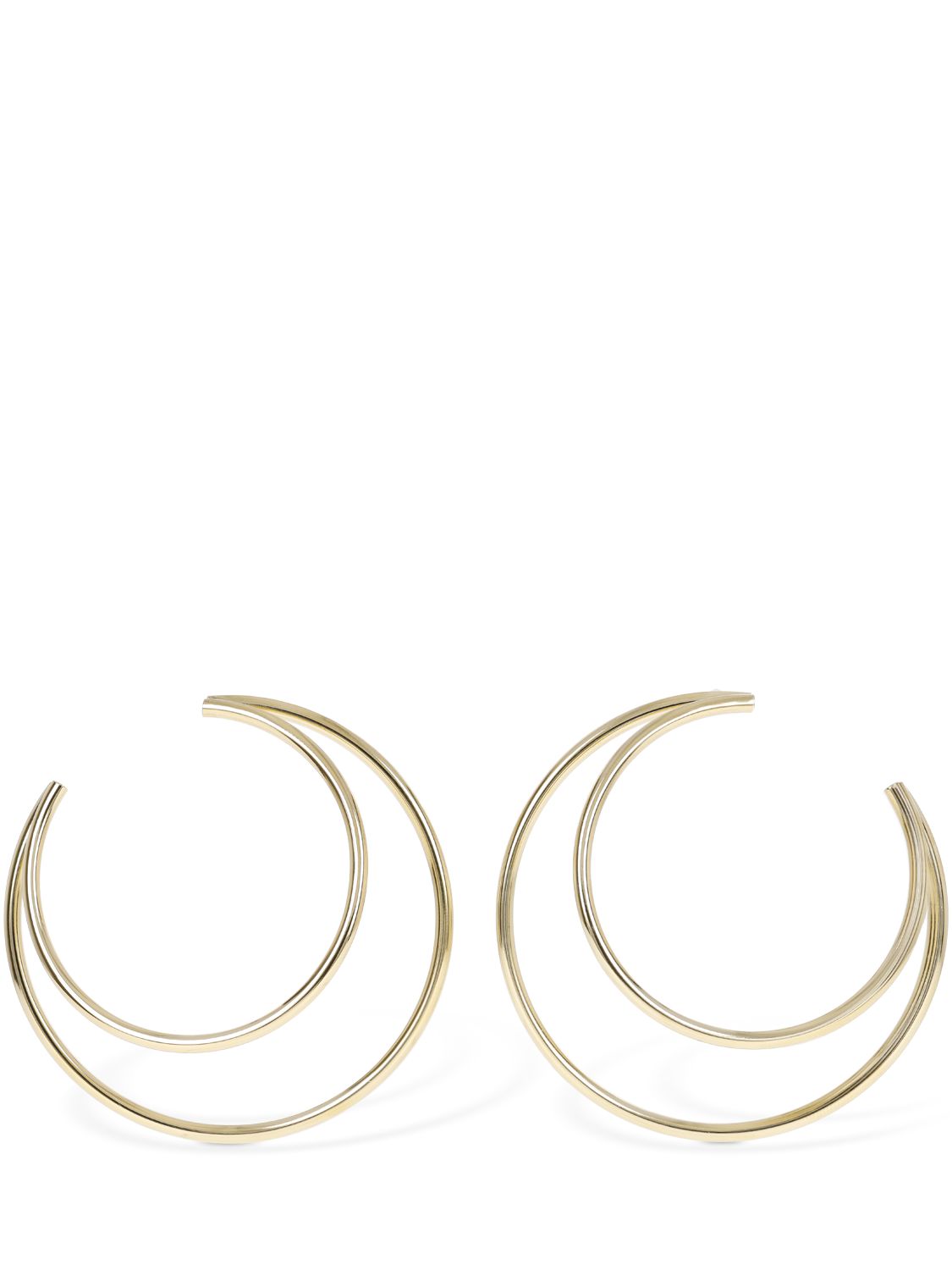 6.5cm Moon Hoop Earrings