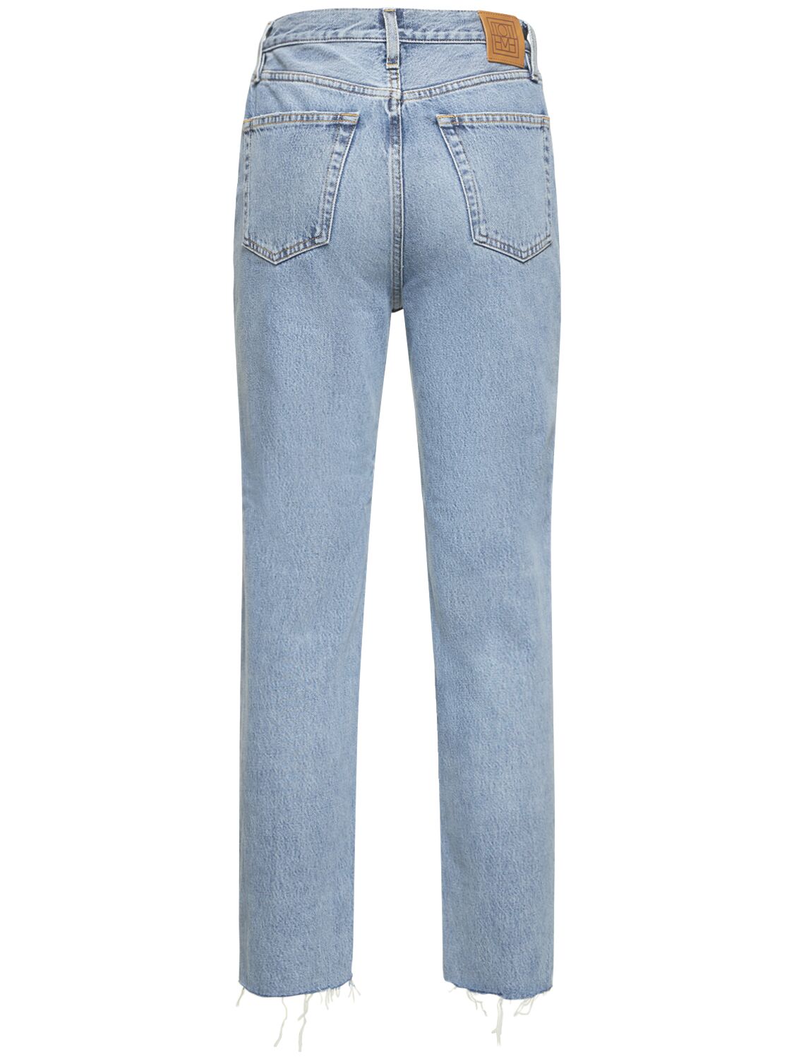 Totême Organic Cotton Denim Classic Cut Jeans In Blue