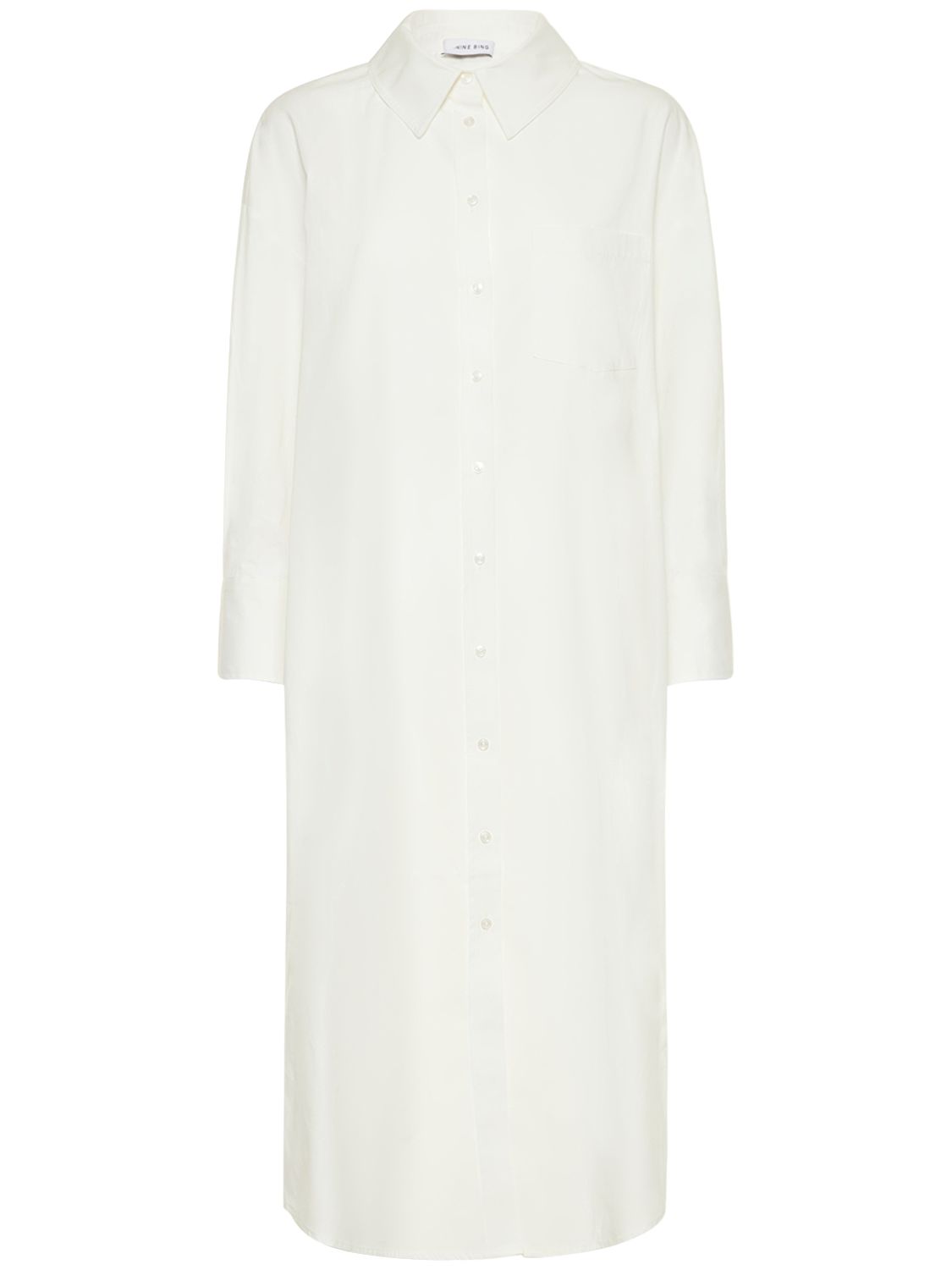 Robe Chemise Midi En Popeline De Coton Mika - ANINE BING - Modalova