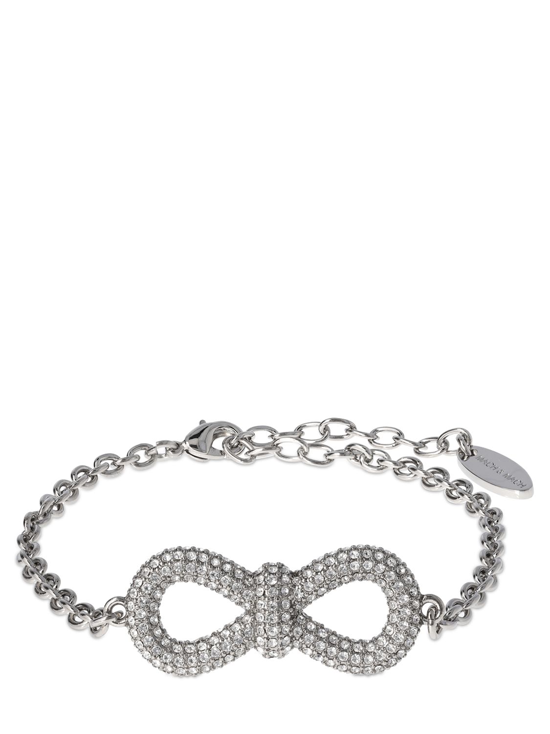 Crystal Bow Chain Bracelet