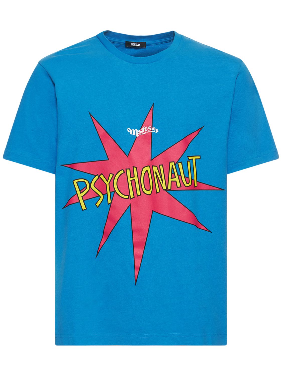 t-shirt en jersey de coton imprimé psychonaut