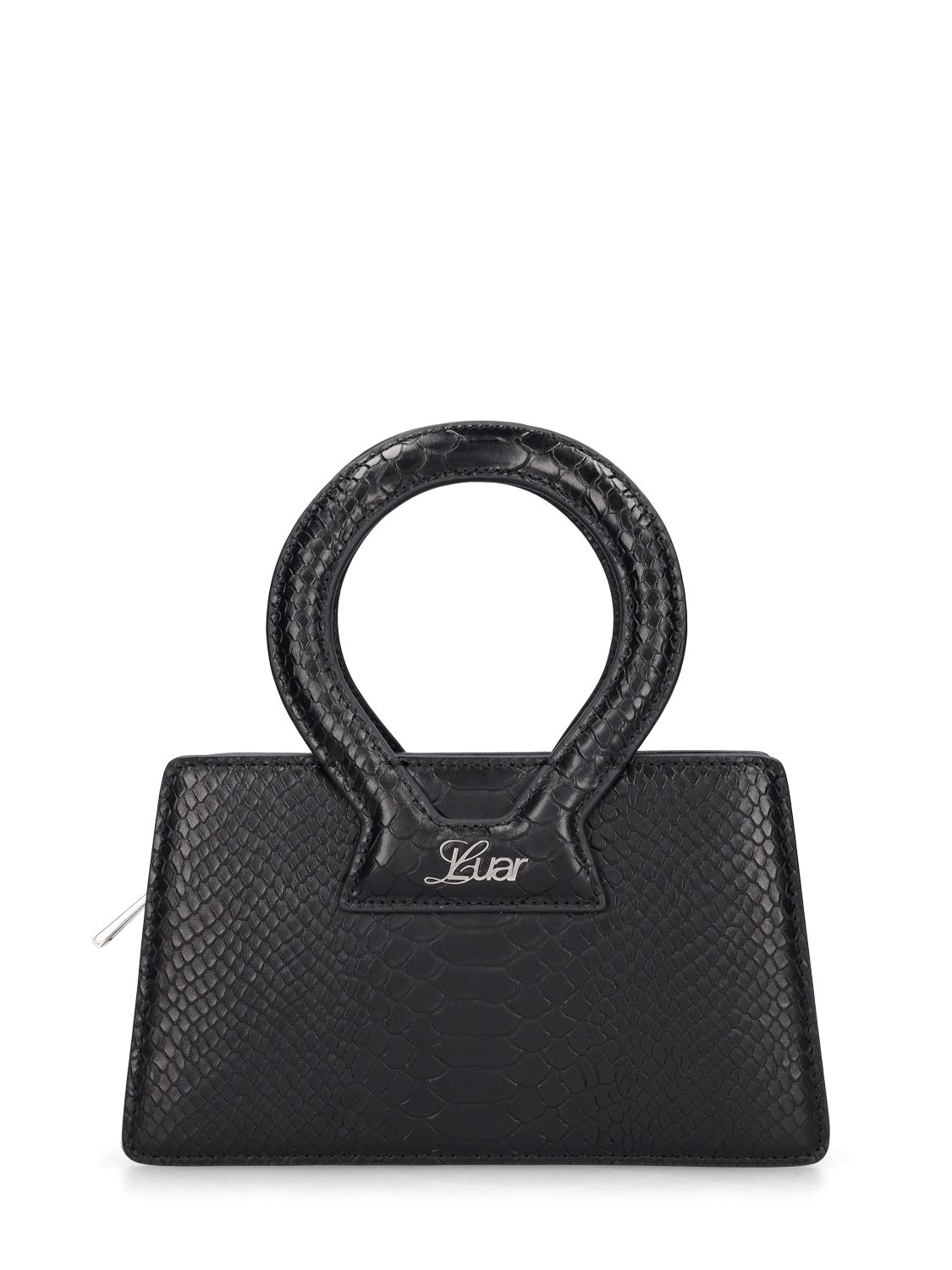 Petit Sac À Main En Cuir Embossé Python Ana - LUAR - Modalova