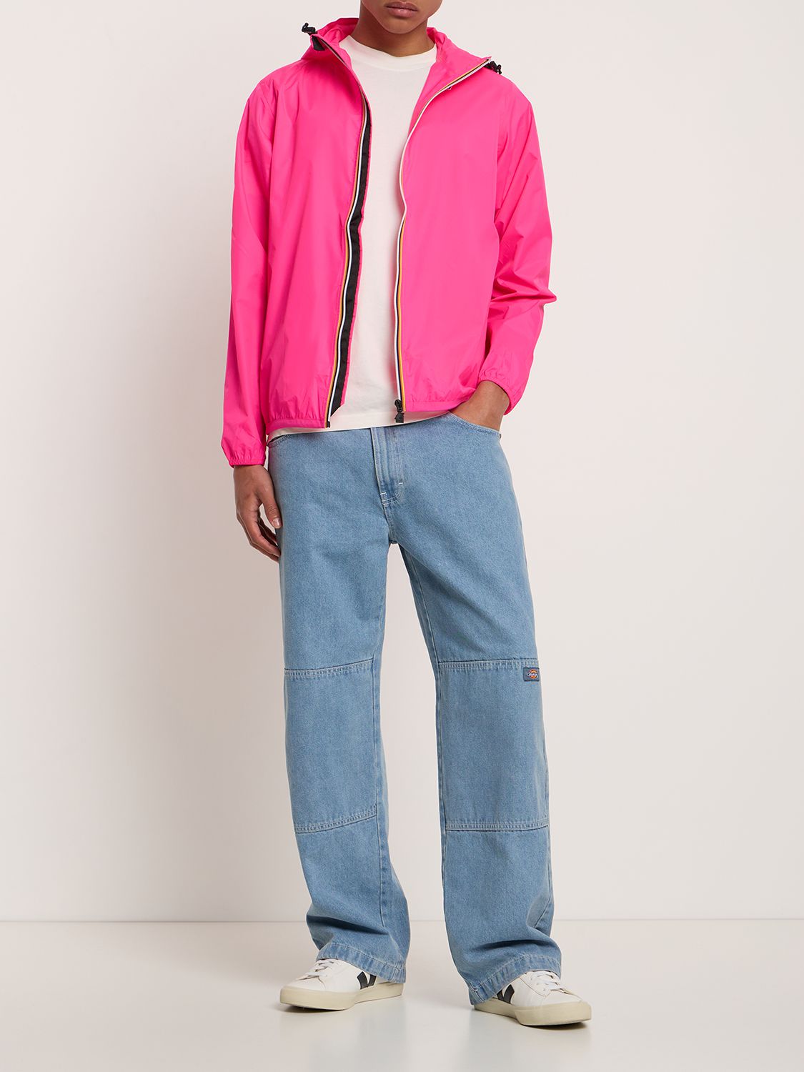 Shop K-way Le Vrai 3.0 Claude Jacket In Pink Intense