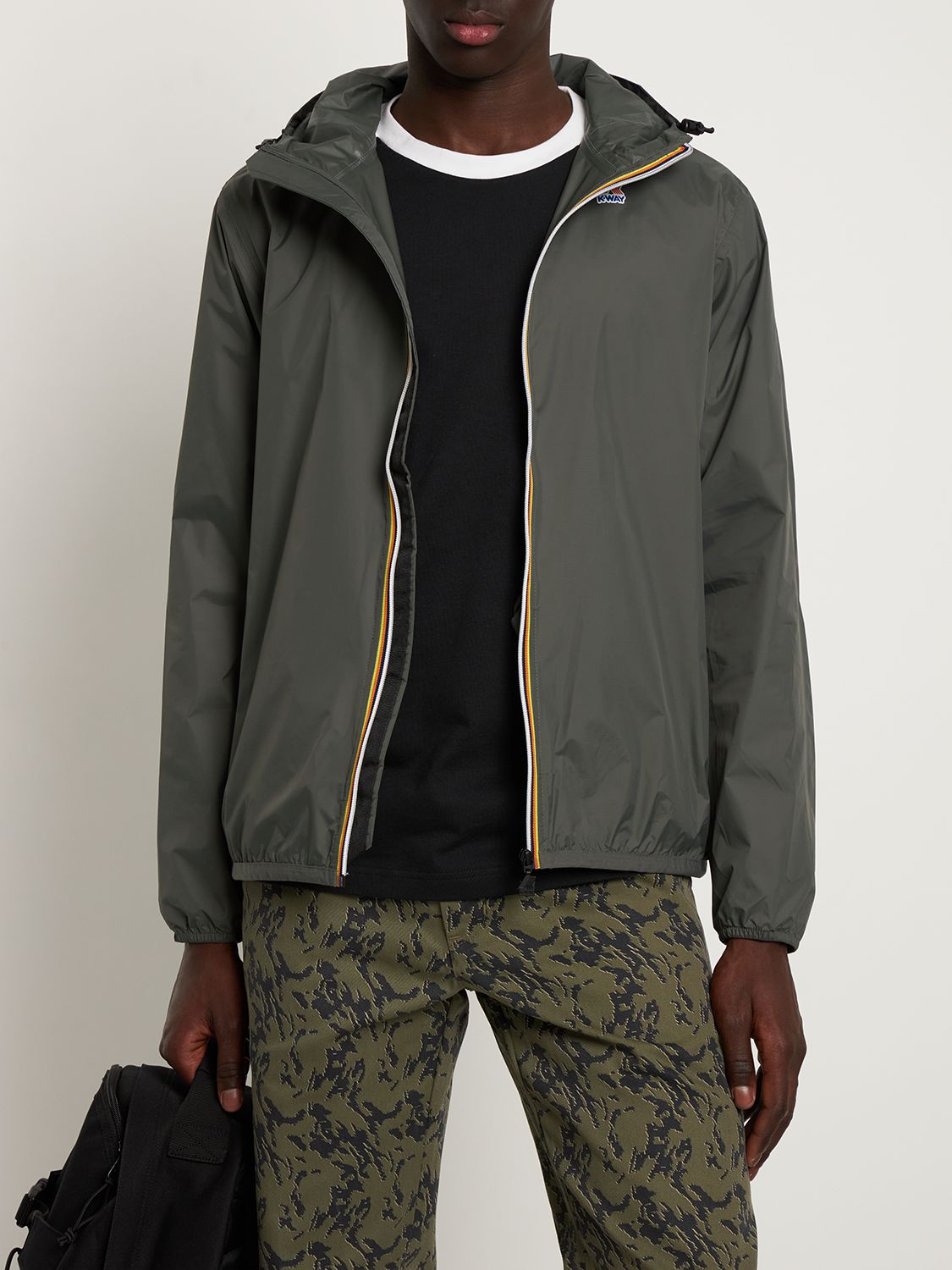 Shop K-way Le Vrai 3.0 Claude Jacket In Military Green