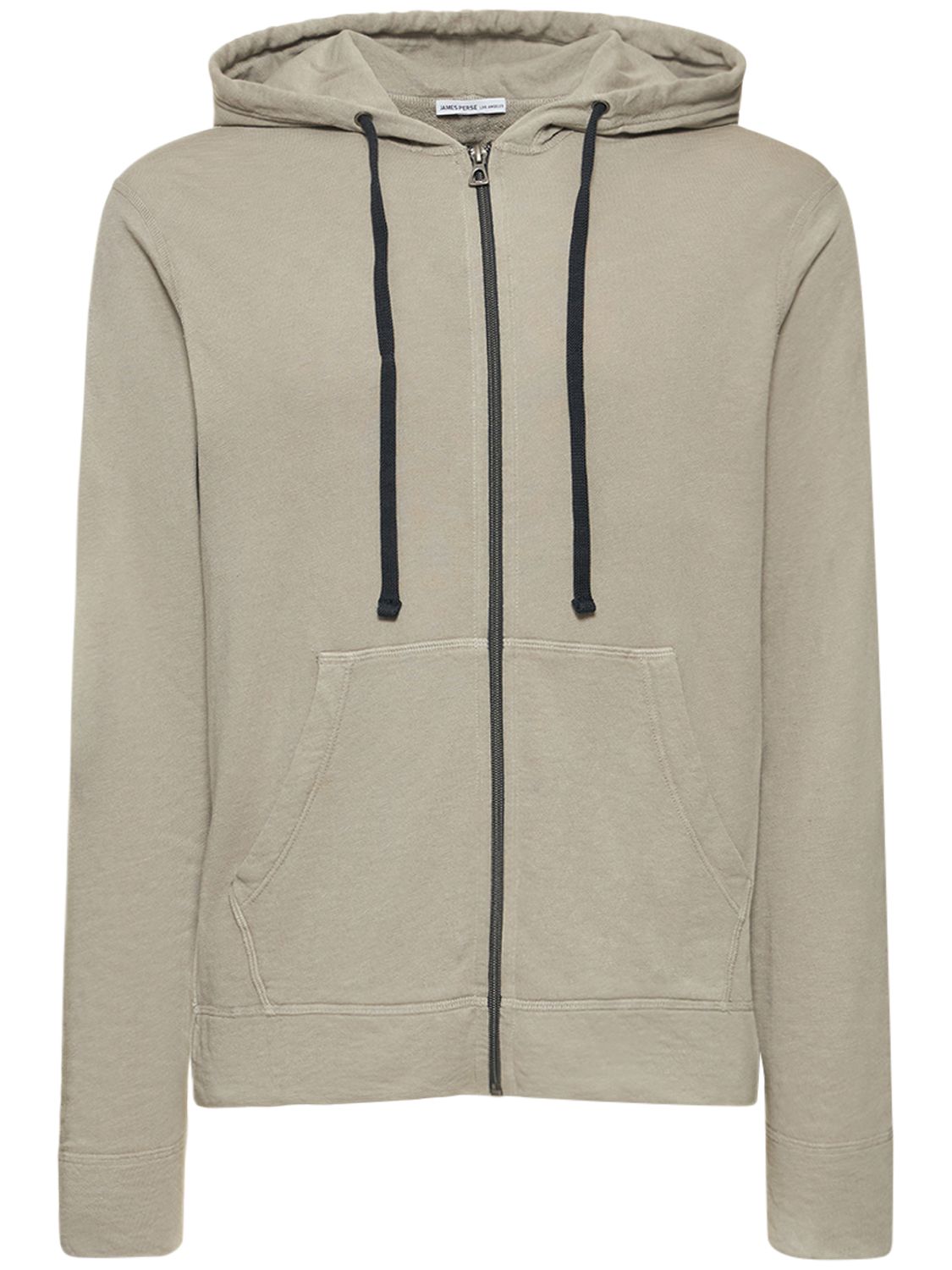 Sweat Zippé En Coton Éponge Vintage À Capuche - JAMES PERSE - Modalova