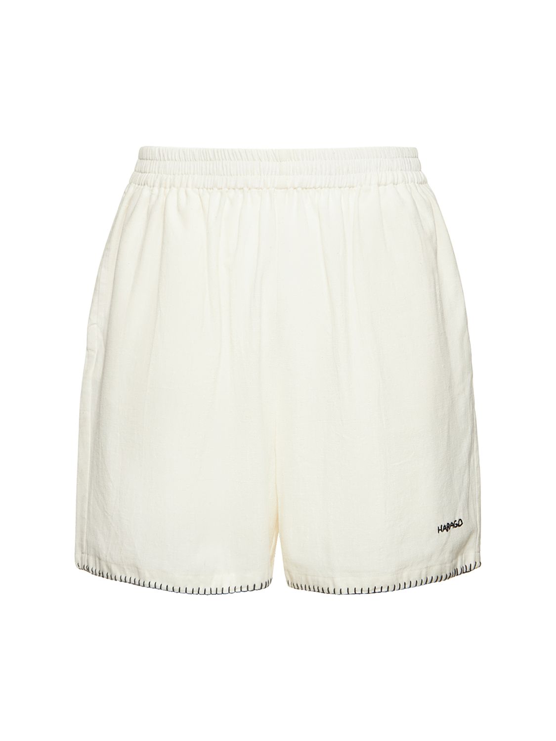 Blanket Stitch Hem Shorts