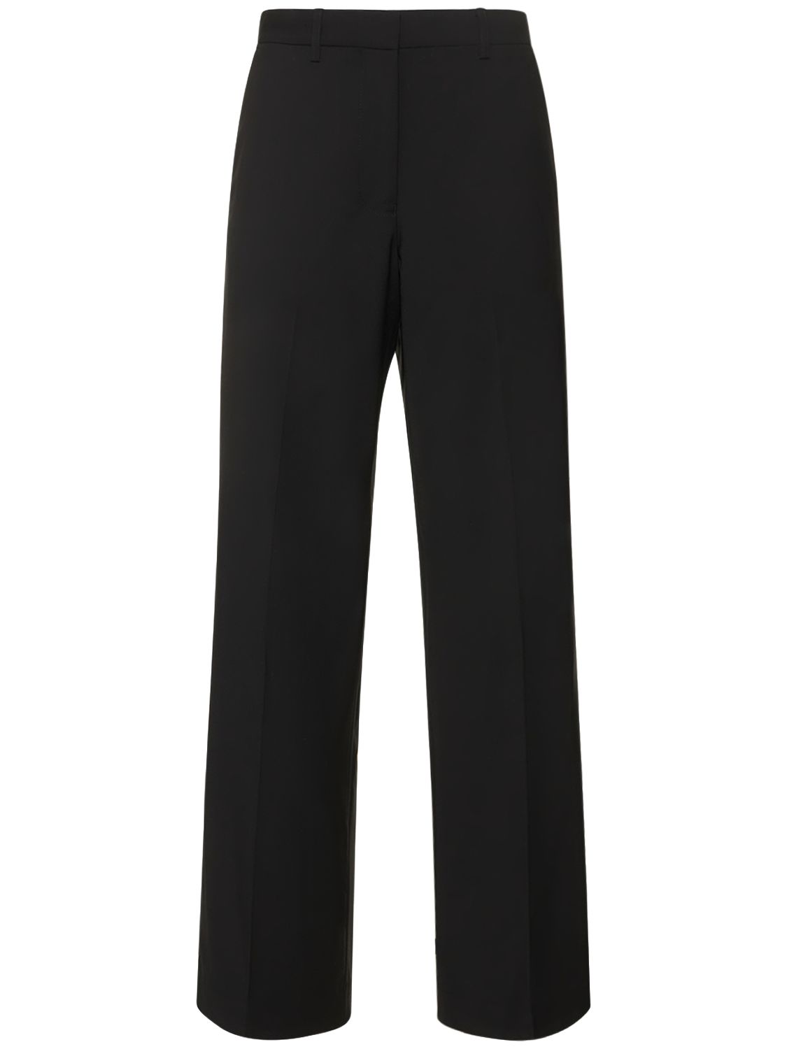 Pantalon Relaxed En Laine Mélangée - MATTEAU - Modalova