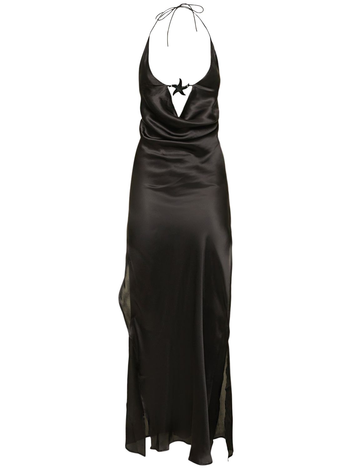 Robe Mi-longue En Satin Sar - LESLIE AMON - Modalova
