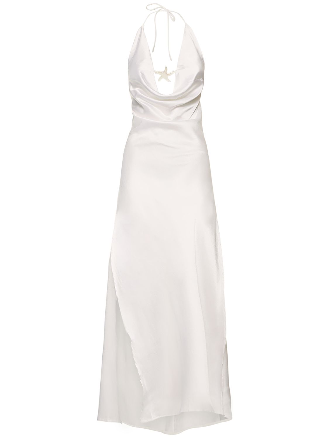 Robe Mi-longue En Satin Sar - LESLIE AMON - Modalova