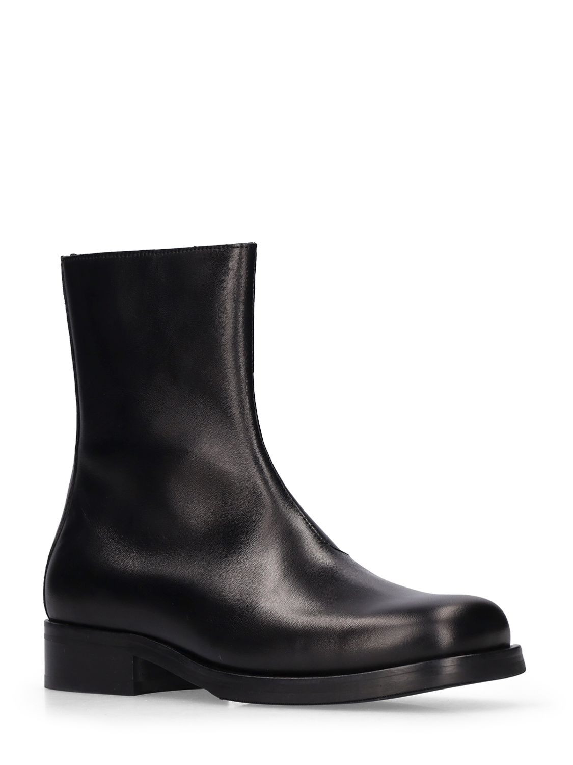 Shop Our Legacy Camion Leather Boots In Black