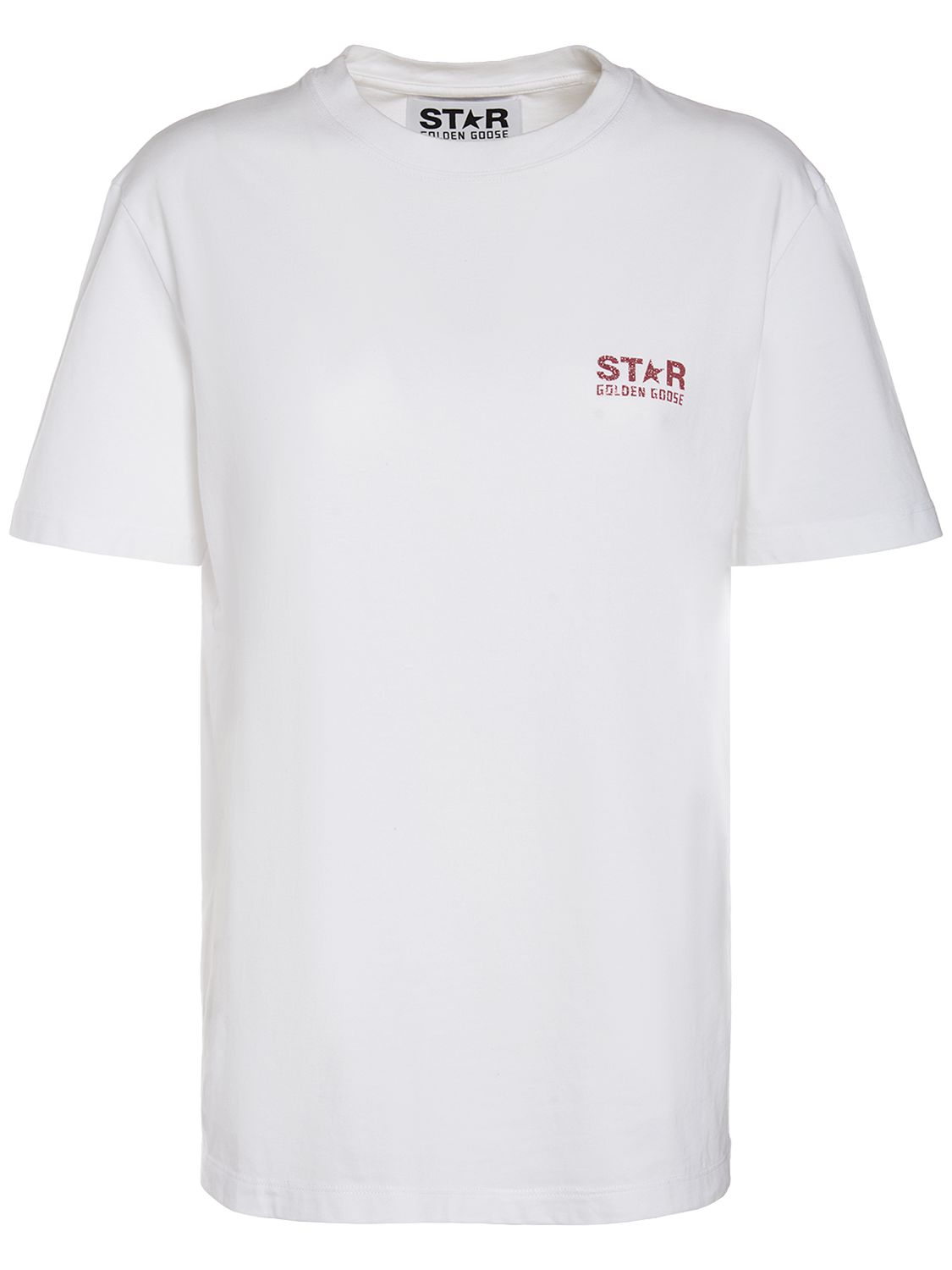 Star Glittered Cotton Jersey T-shirt