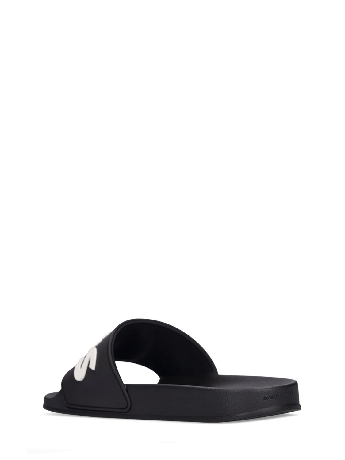 Shop Hugo Boss Logo Slide Sandals In Black