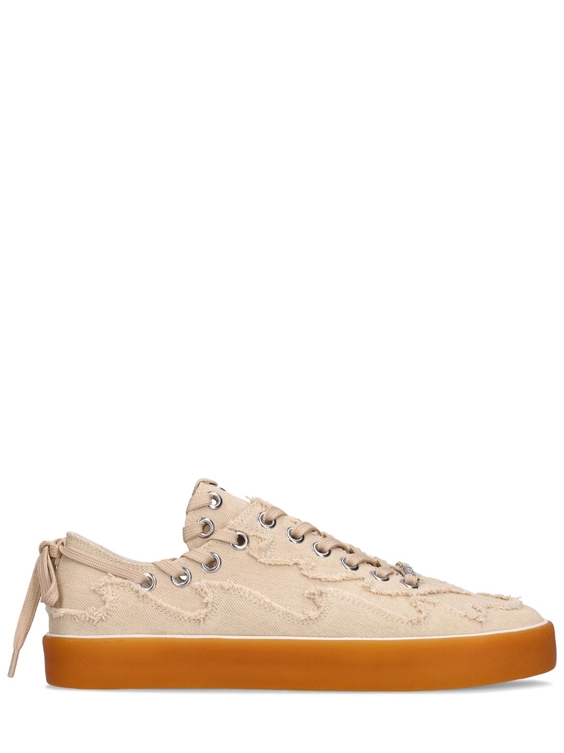 Destroyed Canvas Low-top Sneakers