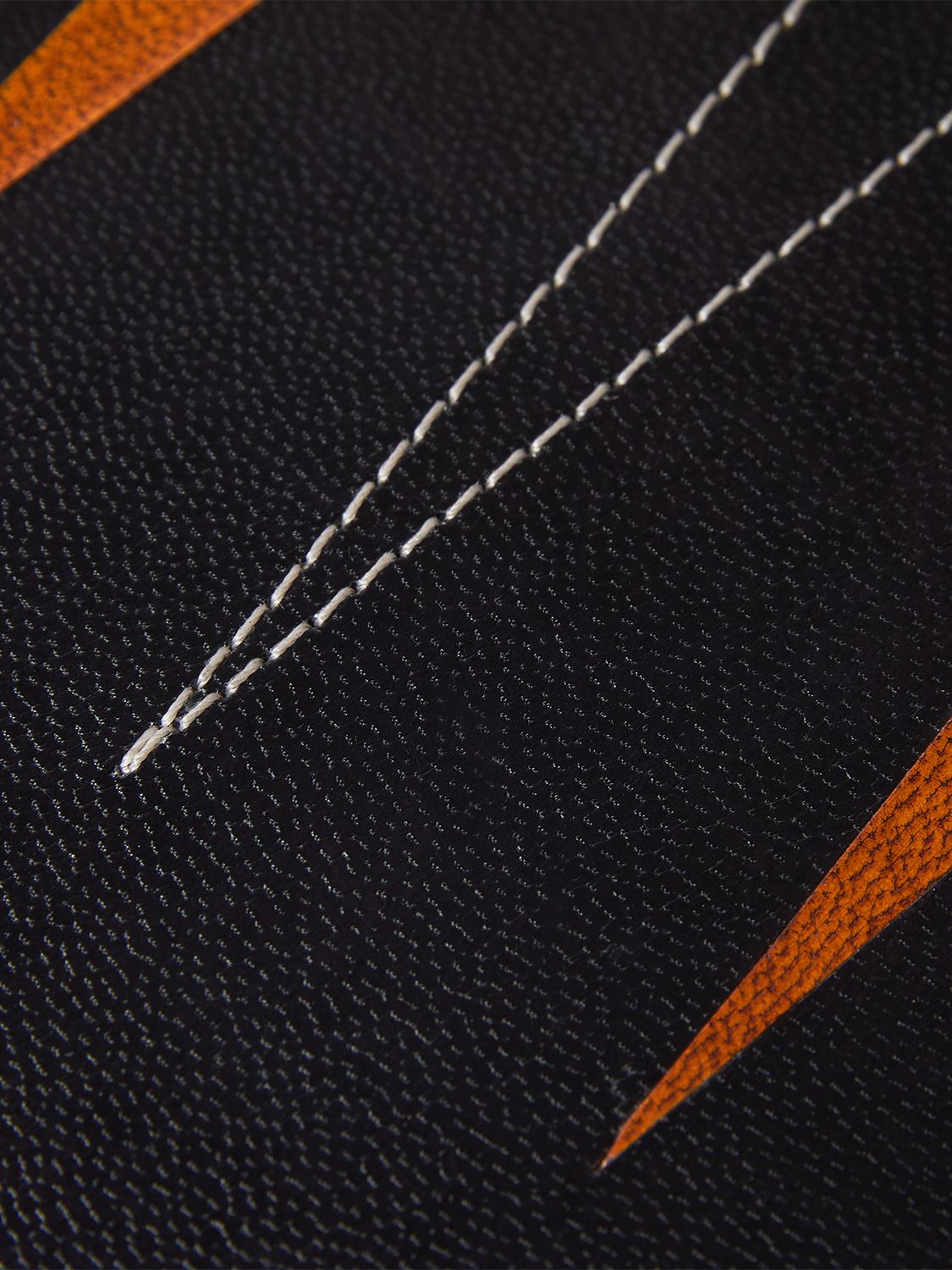 The Conran Shop Black Finish Leather Backgammon Set In Black