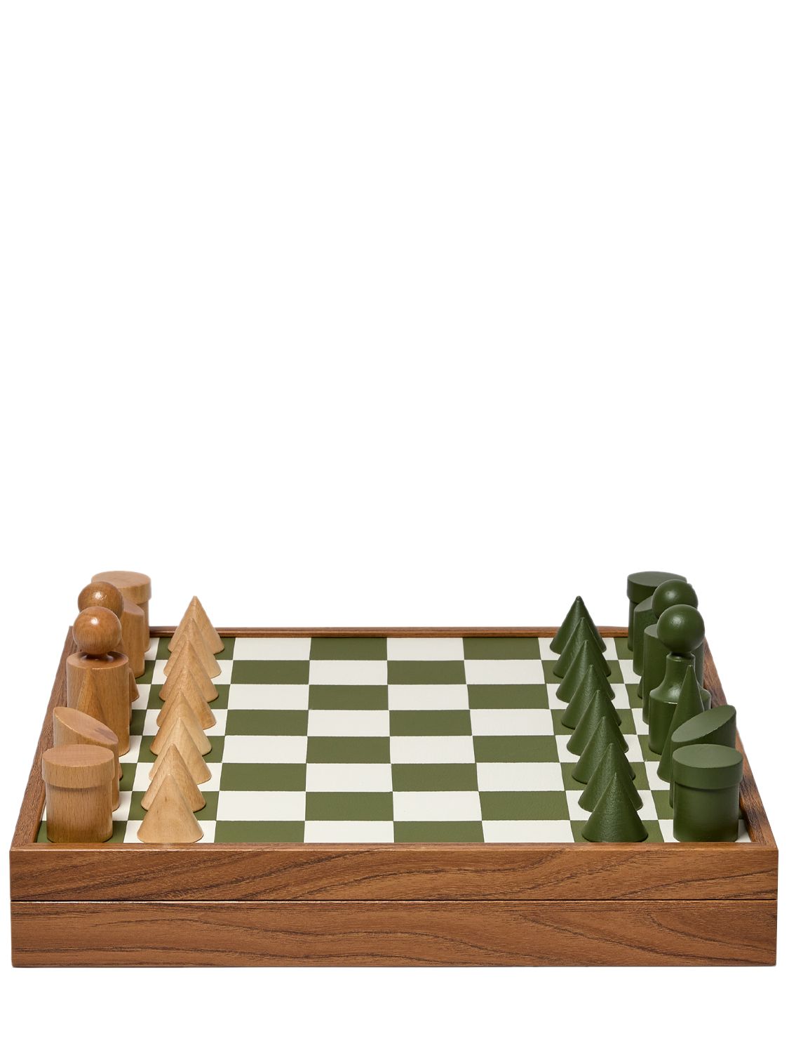 The Conran Shop Olivine Chess Set In Green