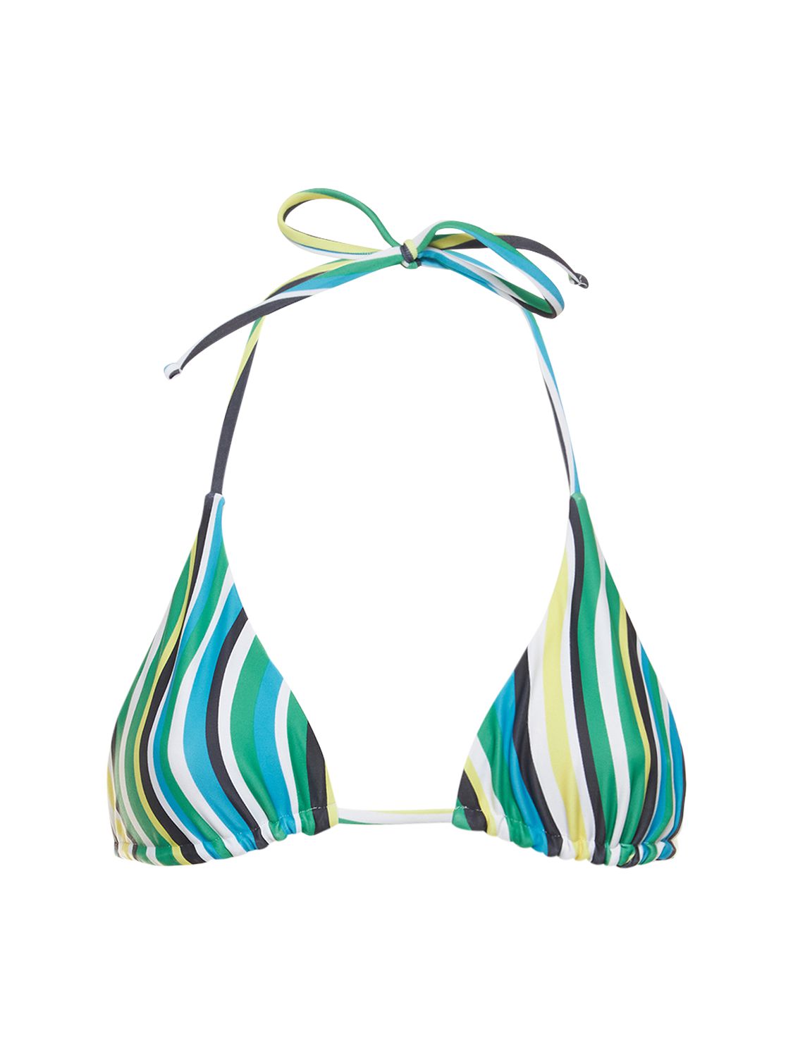 Bwai Striped Triangle Bikini Top