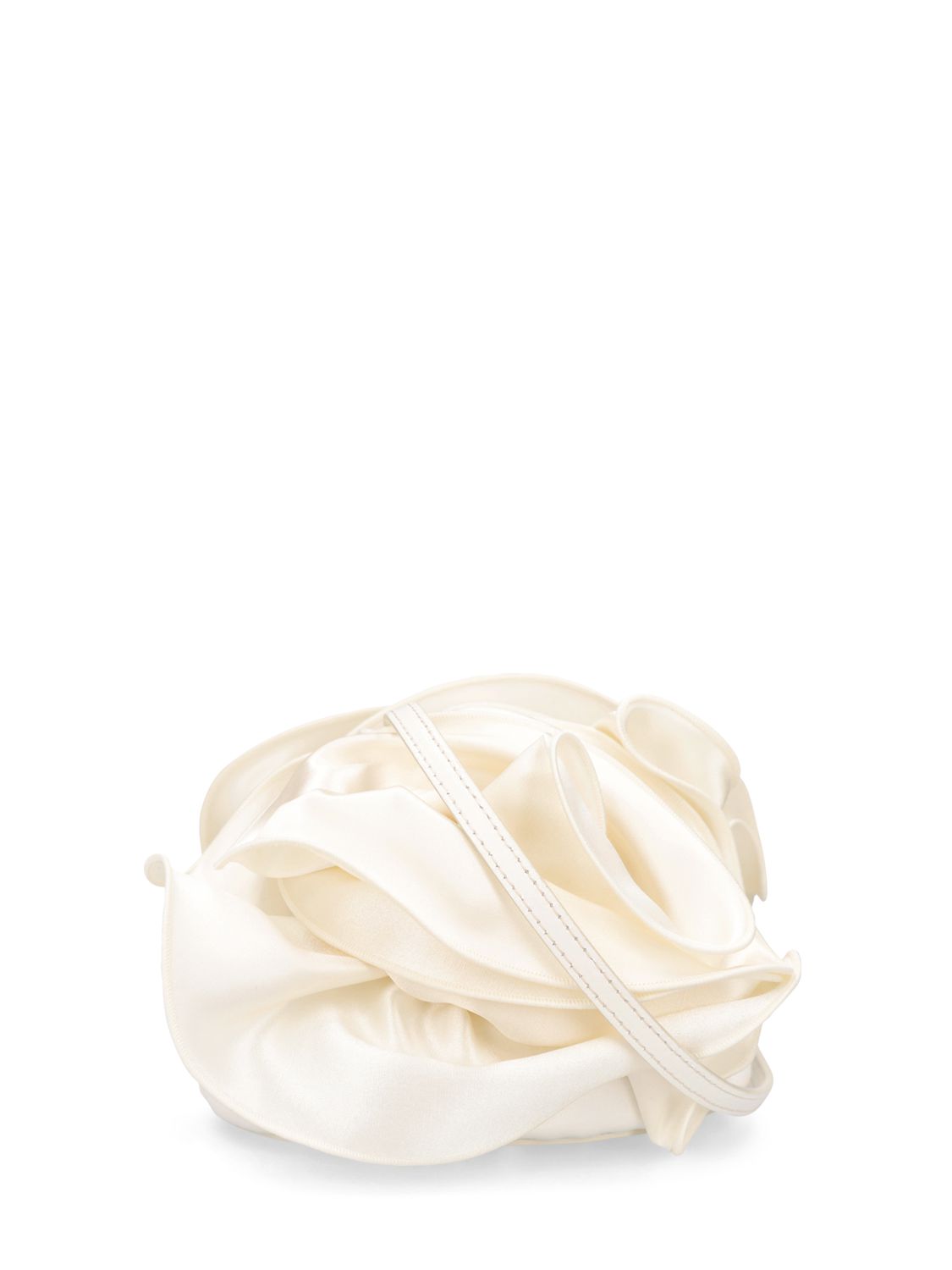 Magda Butrym Magda Cream Satin Shoulder Bag In Cream