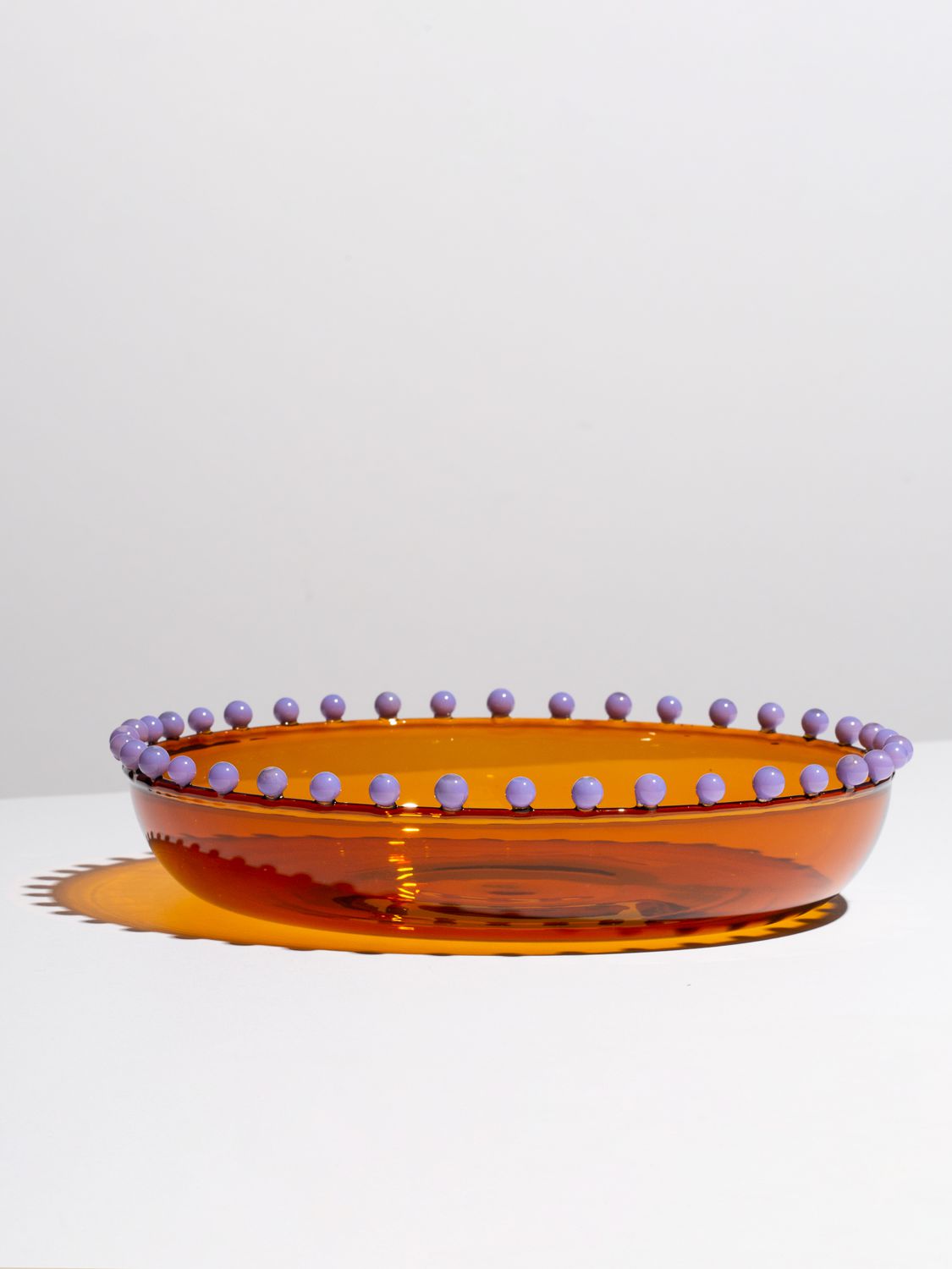 Shop Fazeek Pearl Platter In Amber/lilac