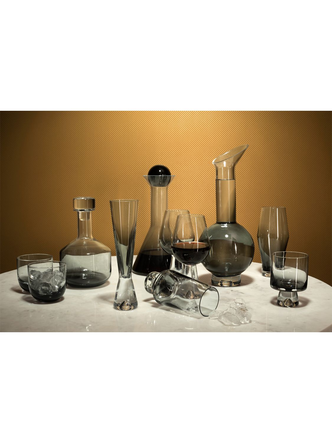 Shop Tom Dixon Set Of 2 Tank Wine Glasses In Black
