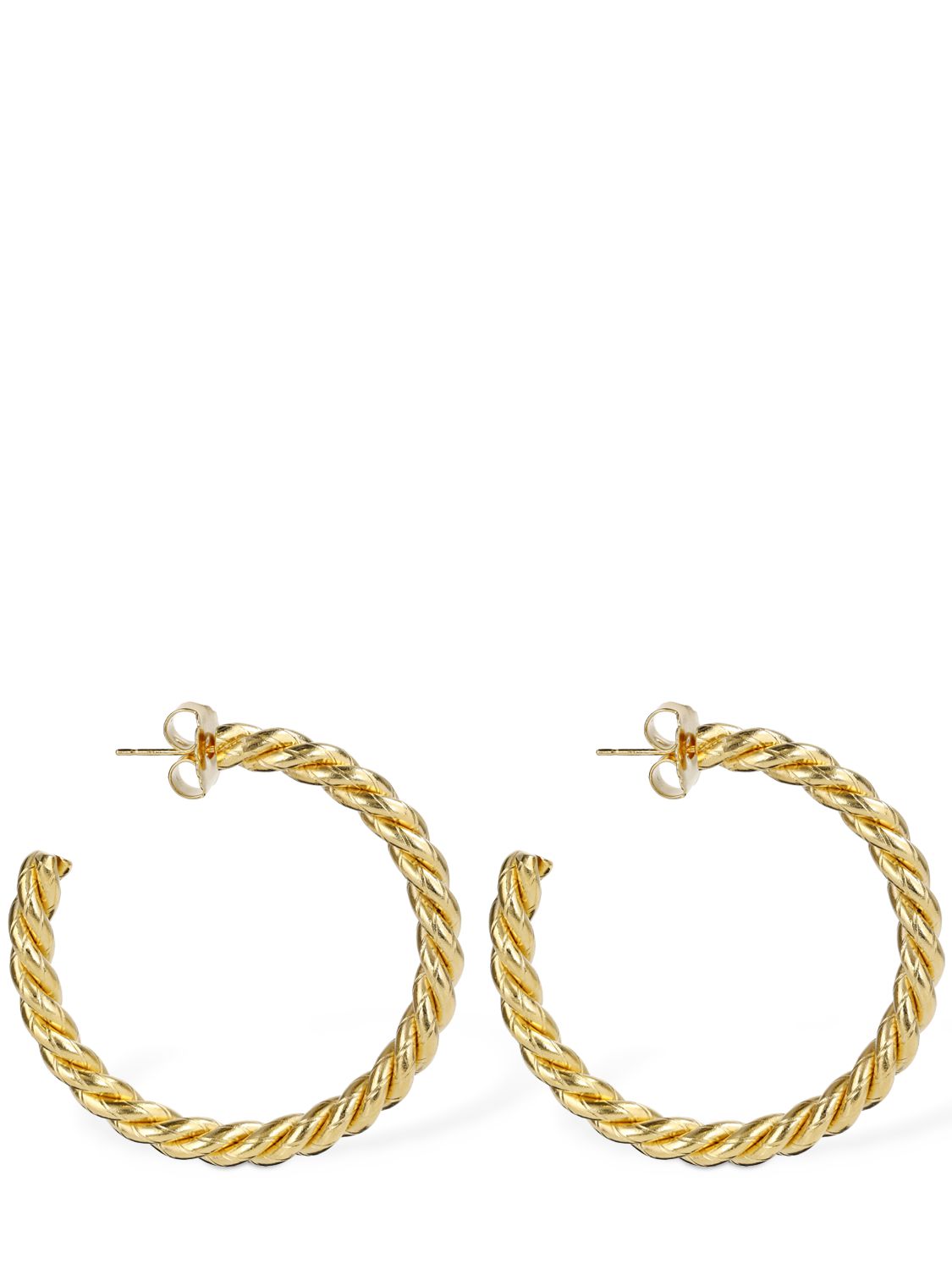 Sonia Large Braided Hoop Earrings
