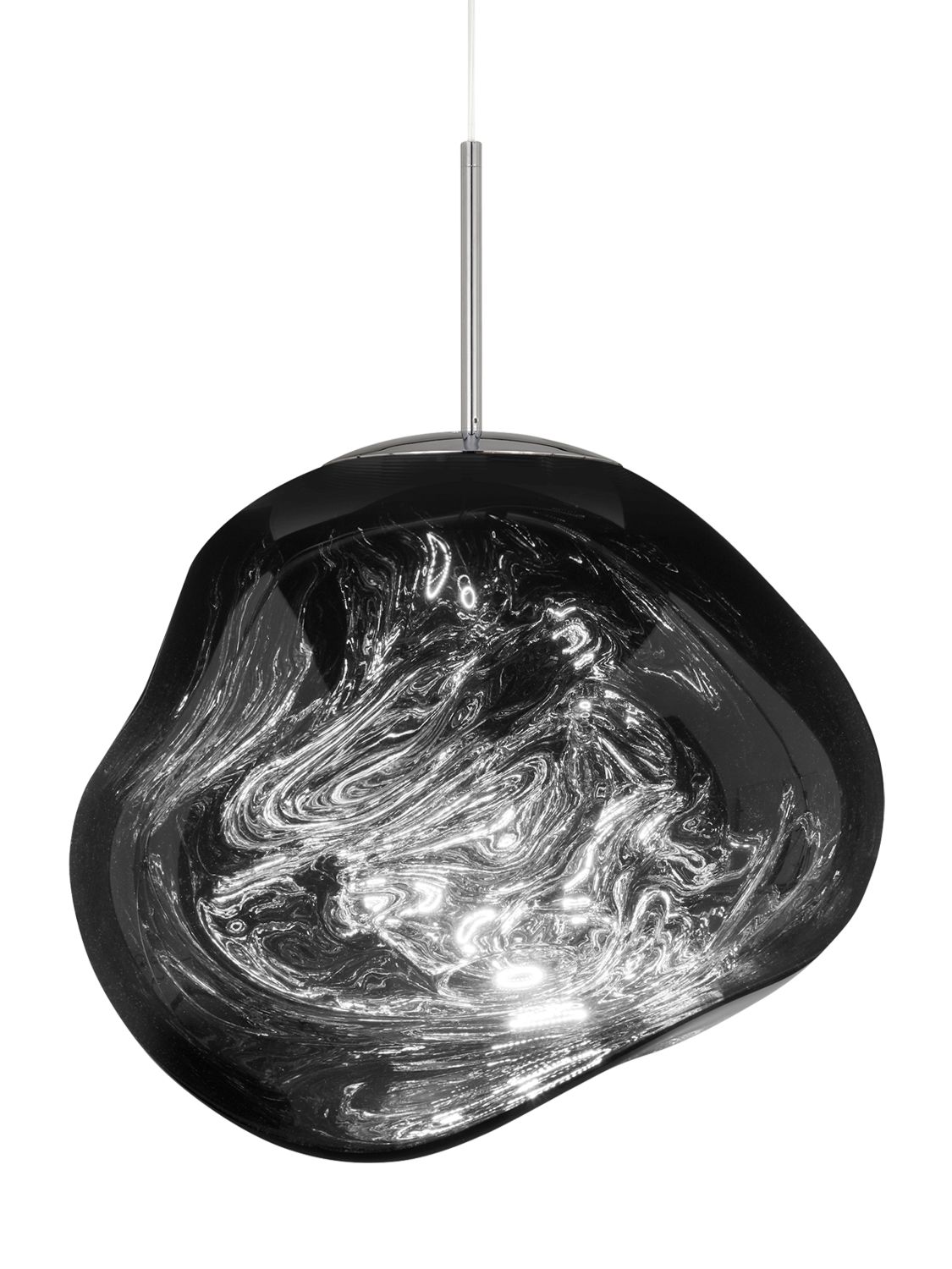 Tom Dixon Chrome Melt Pendent Led 50 In Multi