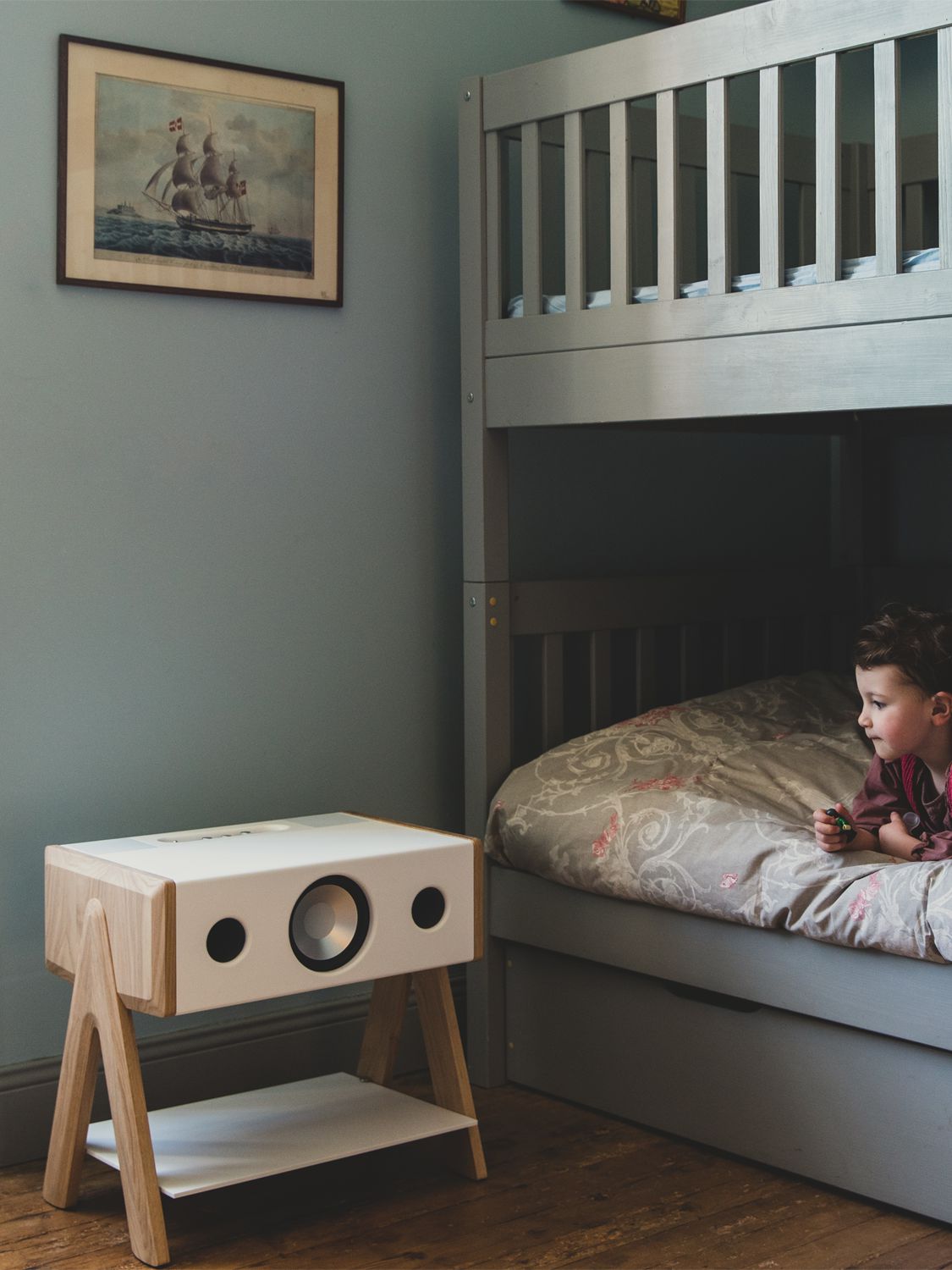 Shop La Boite Concept Cube Cs Oak Speaker In White