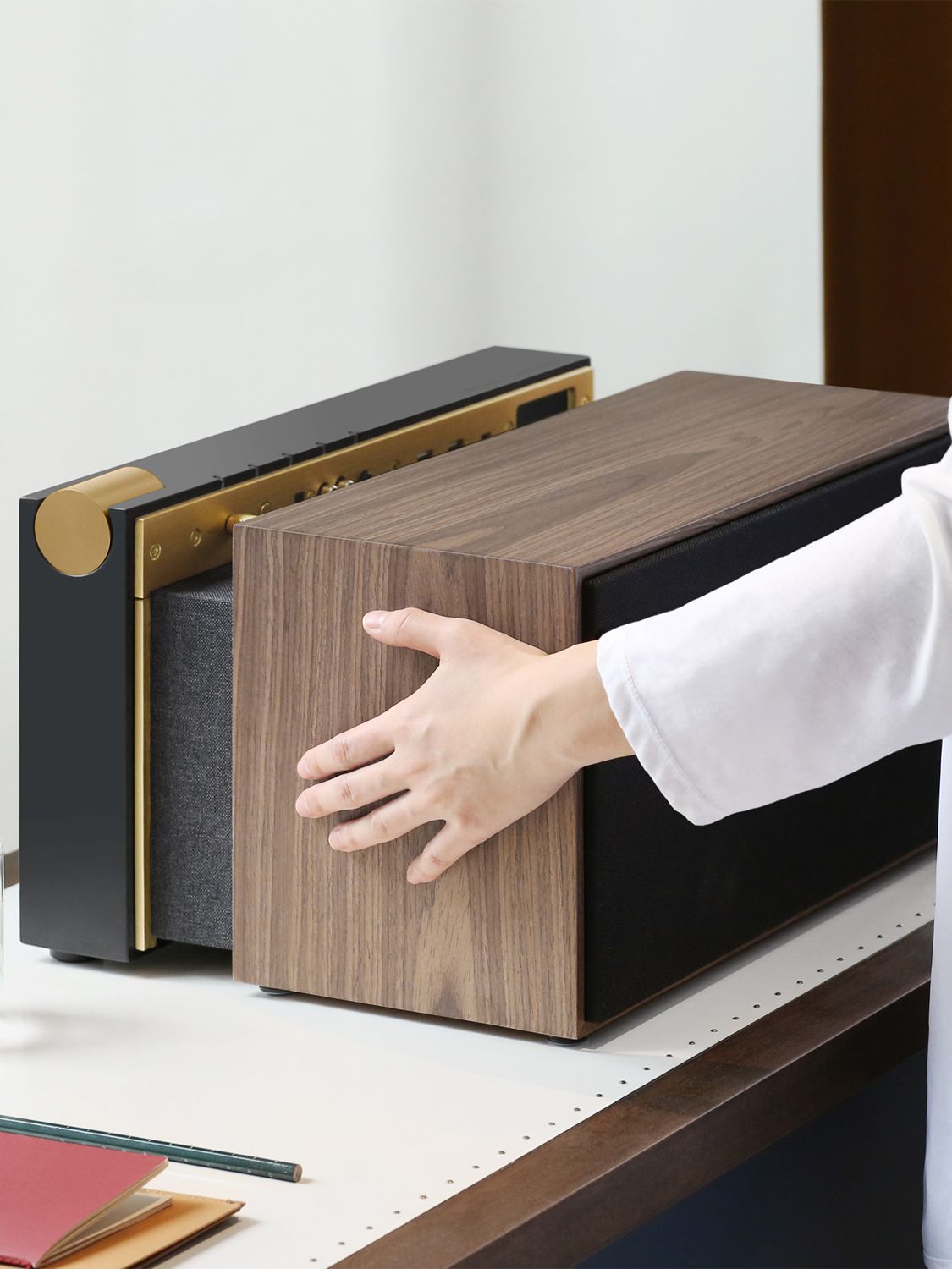 Shop La Boite Concept Pr/01 Speaker In Black-walnut