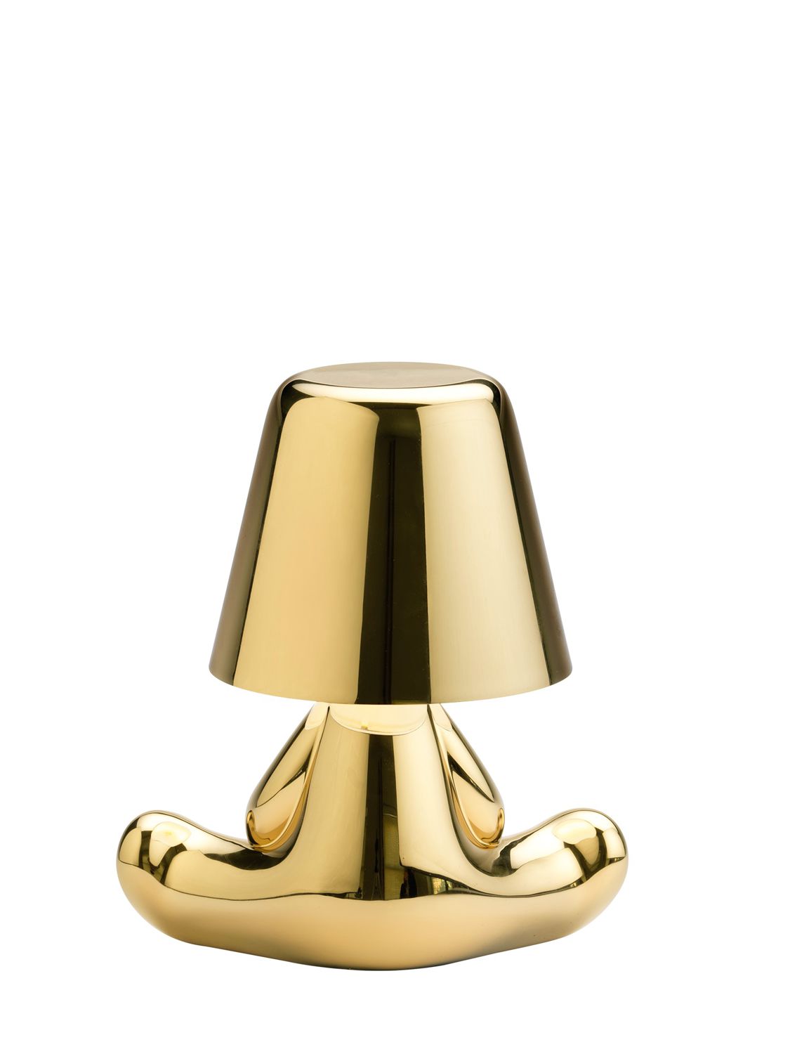 Qeeboo Golden Brothers Joe Table Lamp In Gold