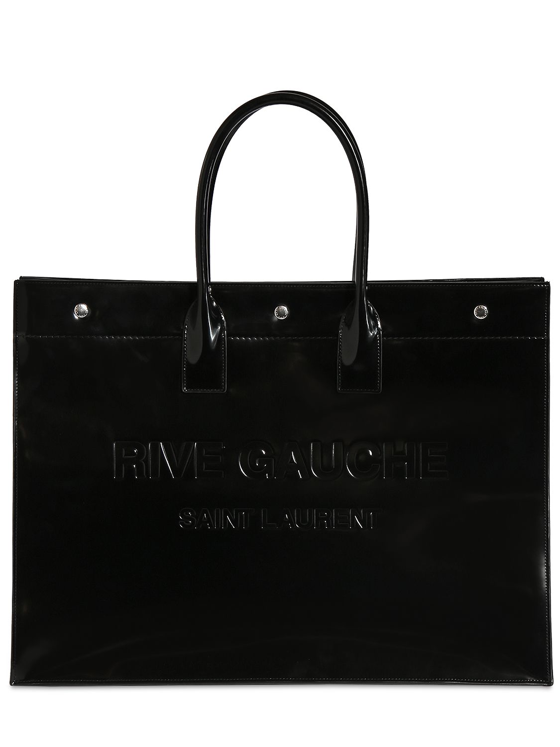 Rive Gauche Brushed Leather Tote Bag