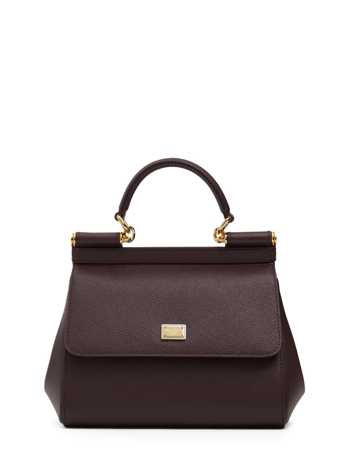 Dolce & Gabbana Medium Sicily Handbag In Must Color In Burgundy