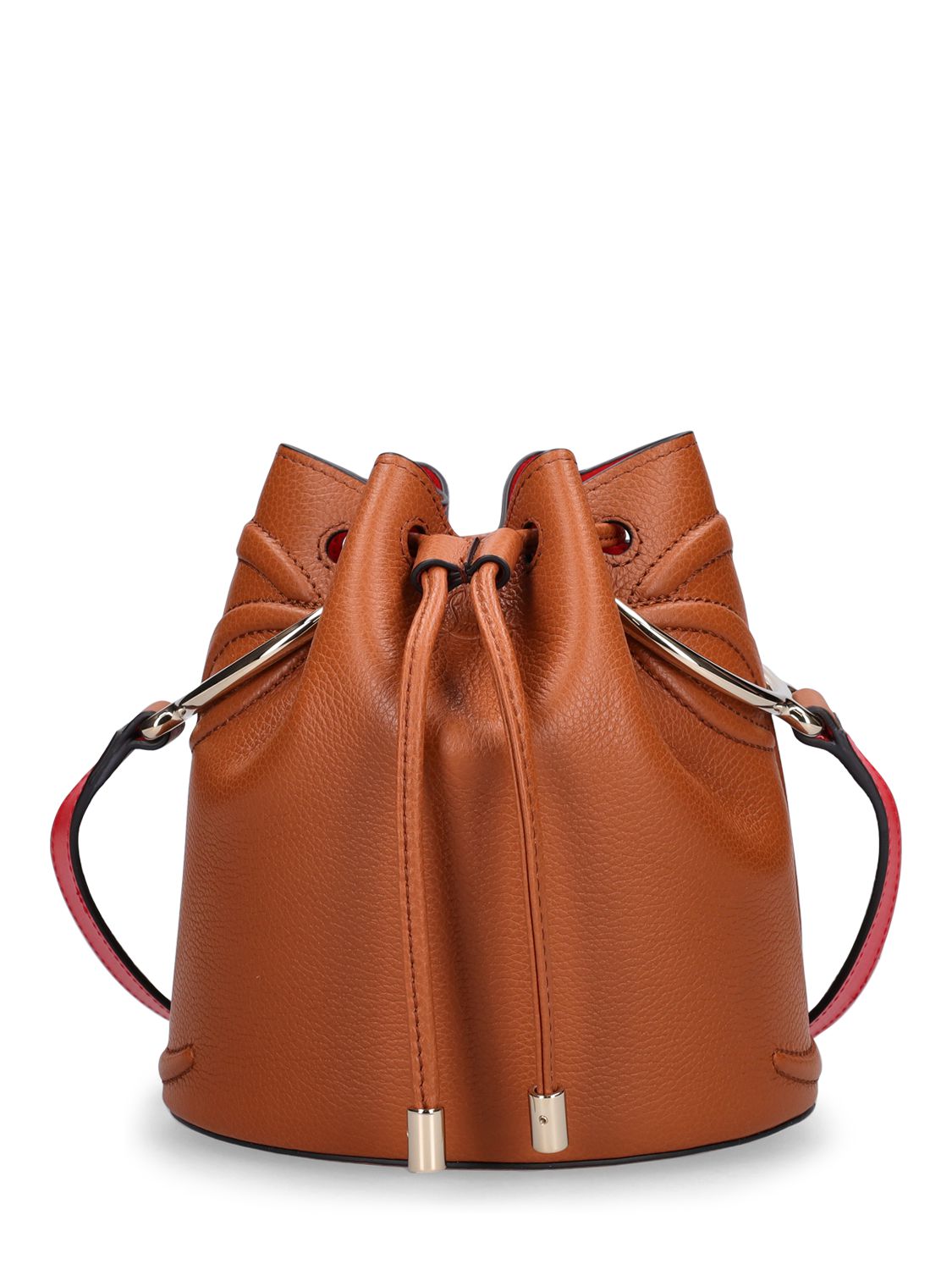 By My Side Leather Bucket Bag