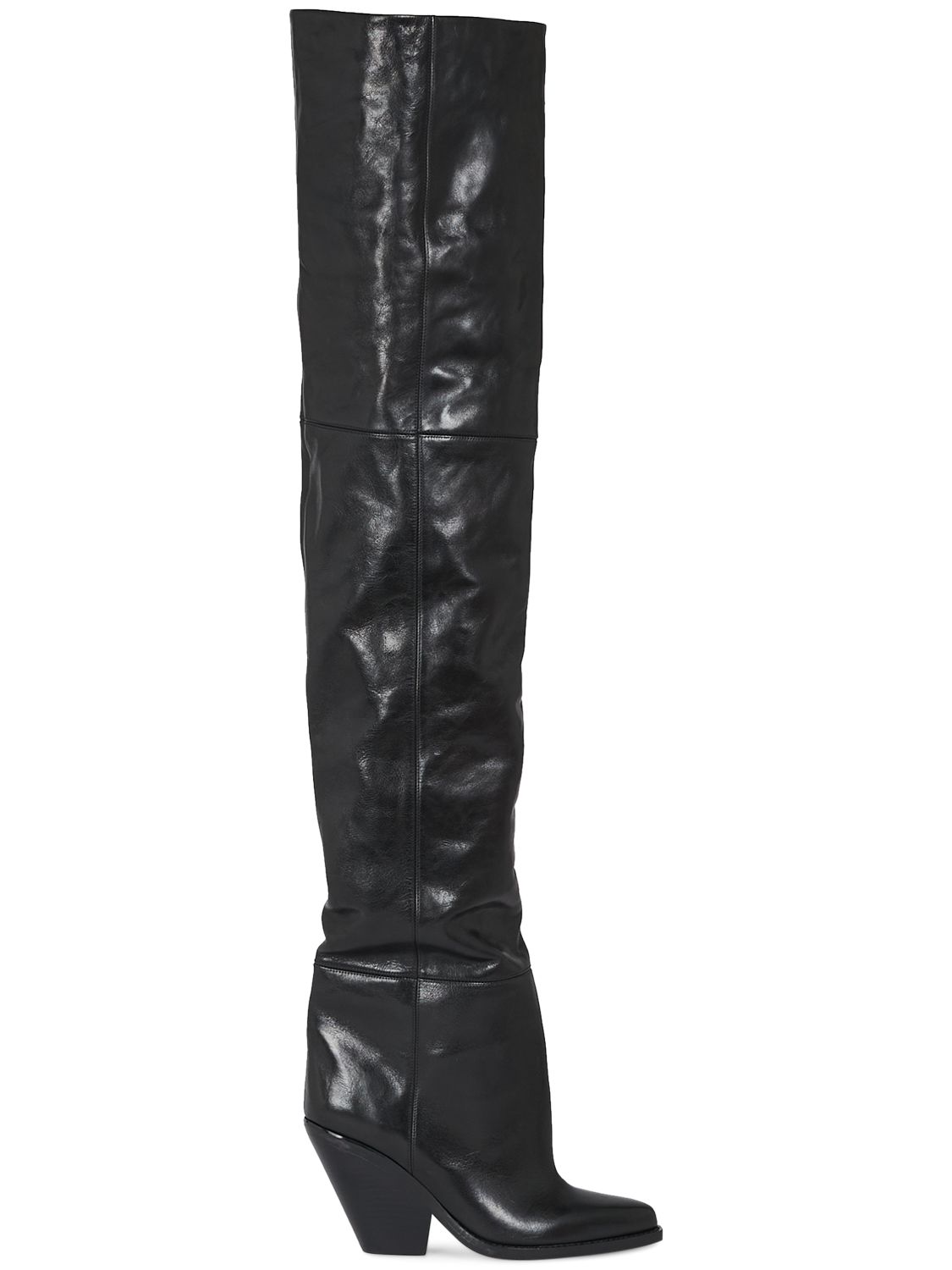 95mm Lalex Leather Over-the-knee Boots