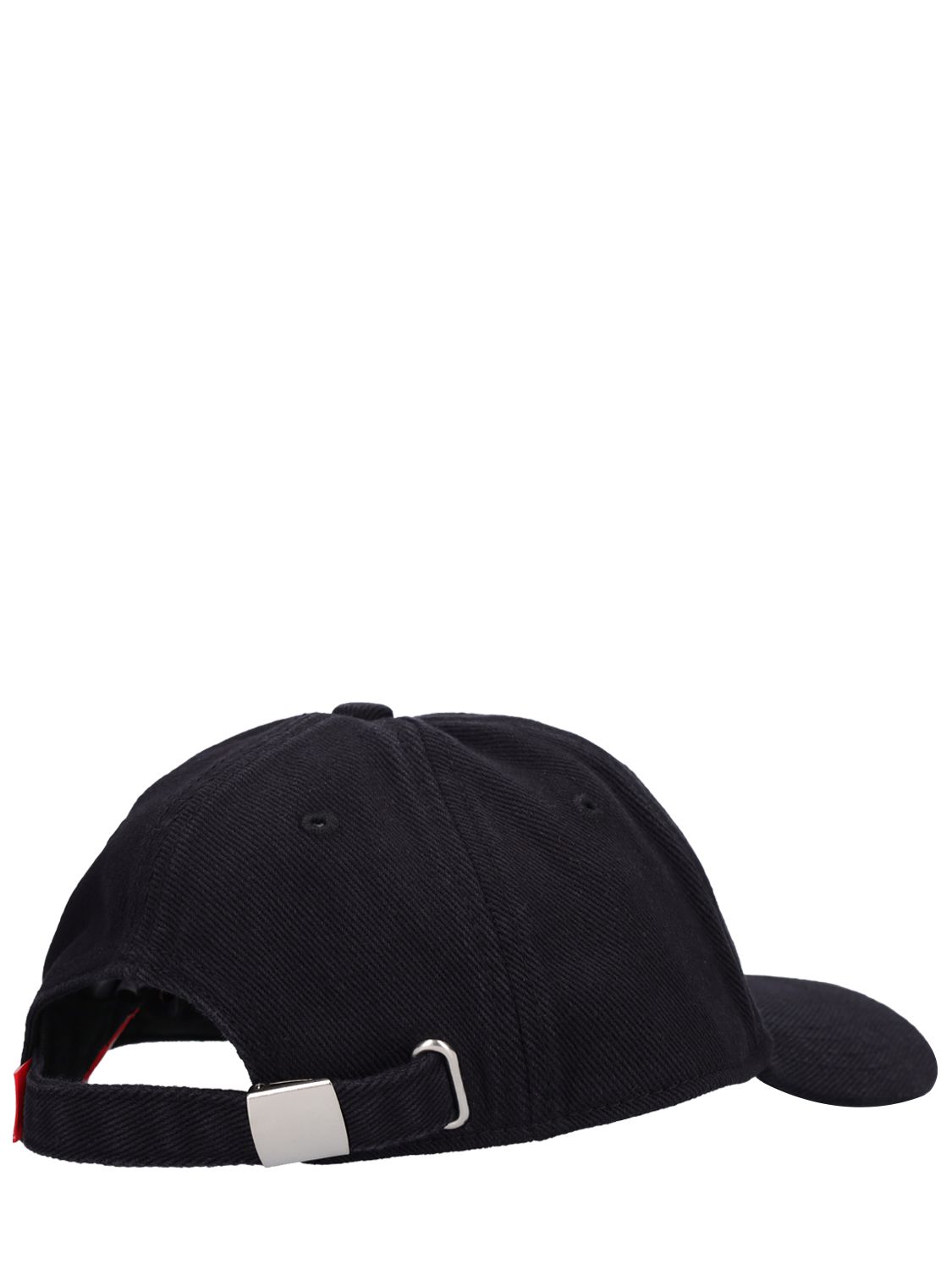 Shop Diesel Metal Oval-d Cotton Baseball Cap In Black