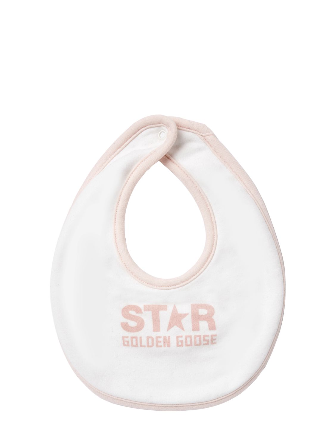 Golden Goose Star Cotton Bodysuit, Bib & Bath Set In Pink