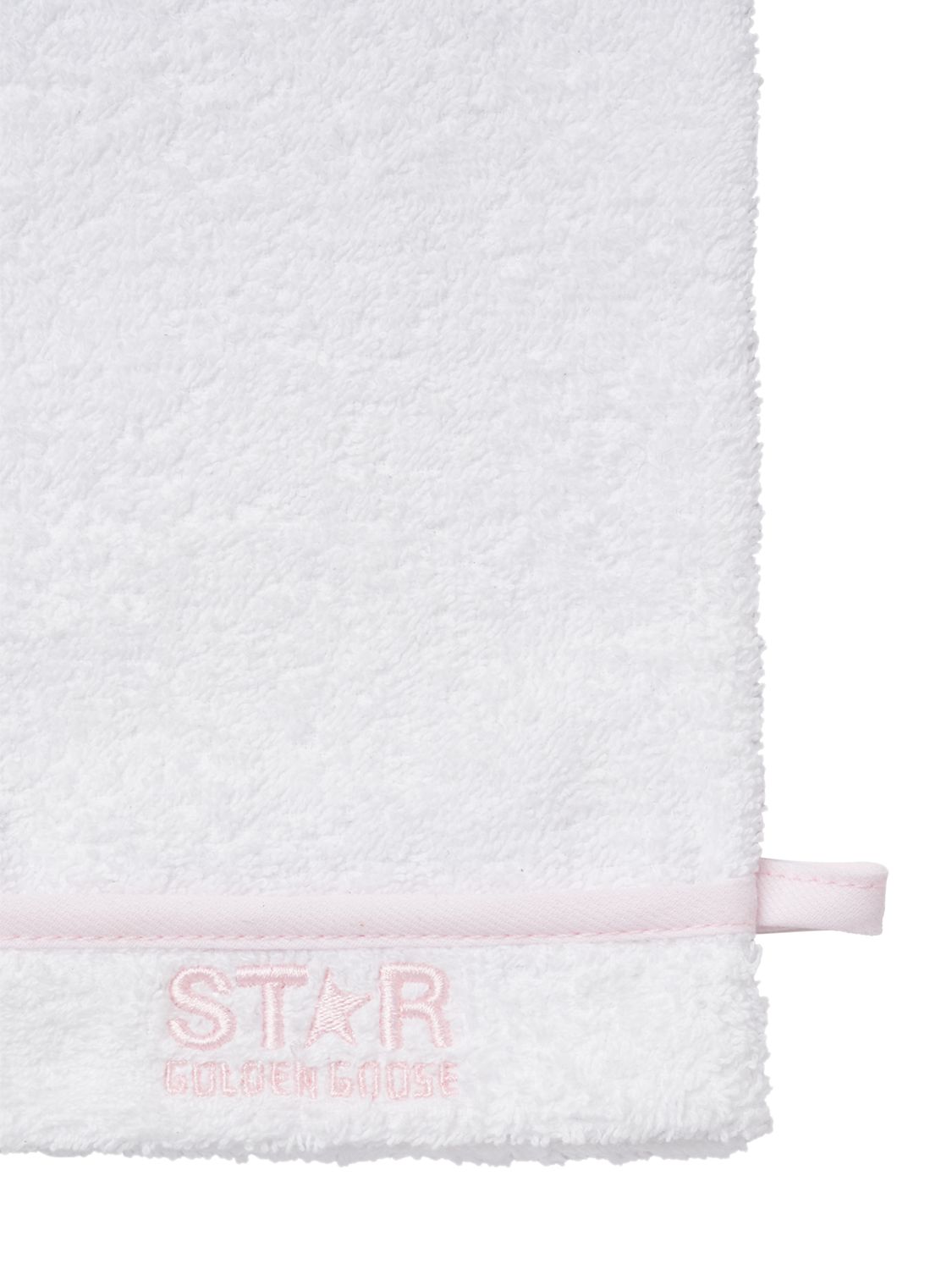 Golden Goose Star Cotton Bodysuit, Bib & Bath Set In Pink